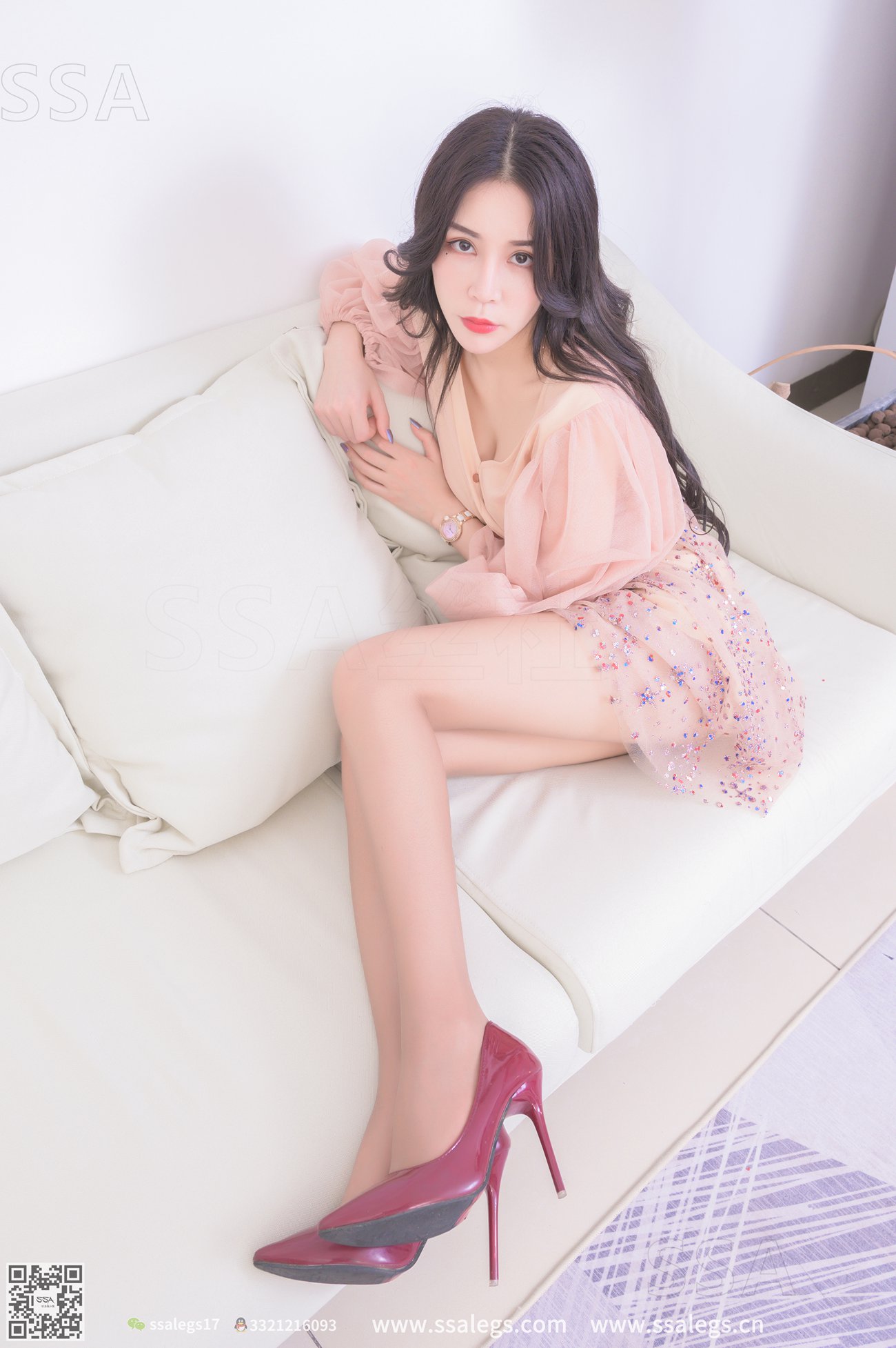 图片[123]-[SSA丝社]超清写真 NO.312 娜娜御姐的红色高跟鞋咖啡丝美腿[148P] – 速更版-美库