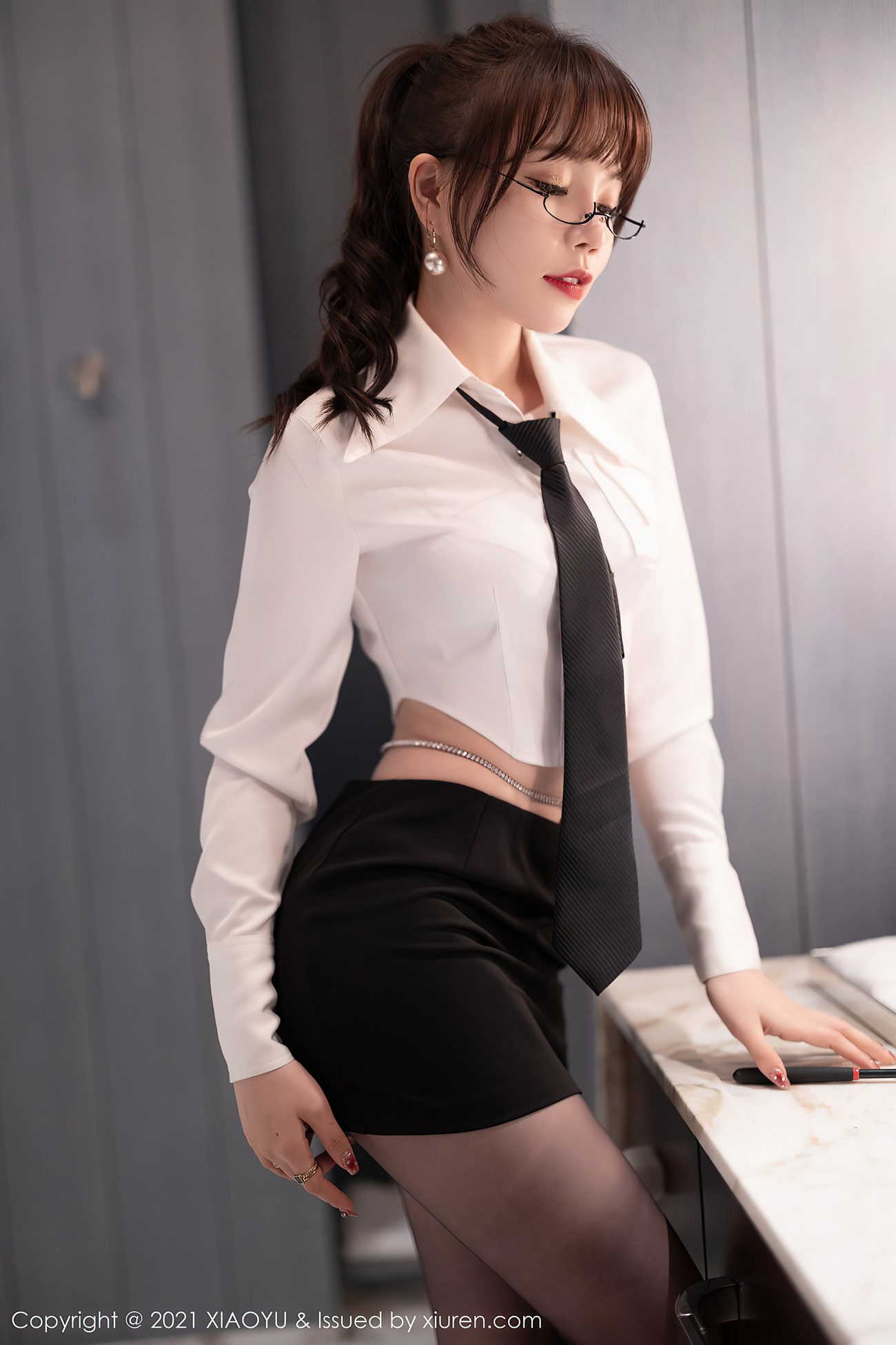 图片[9]-[XIAOYU语画界] 2021.12.27 VOL.684 芝芝Booty 御姐黑丝[99P] – 速更版-美库