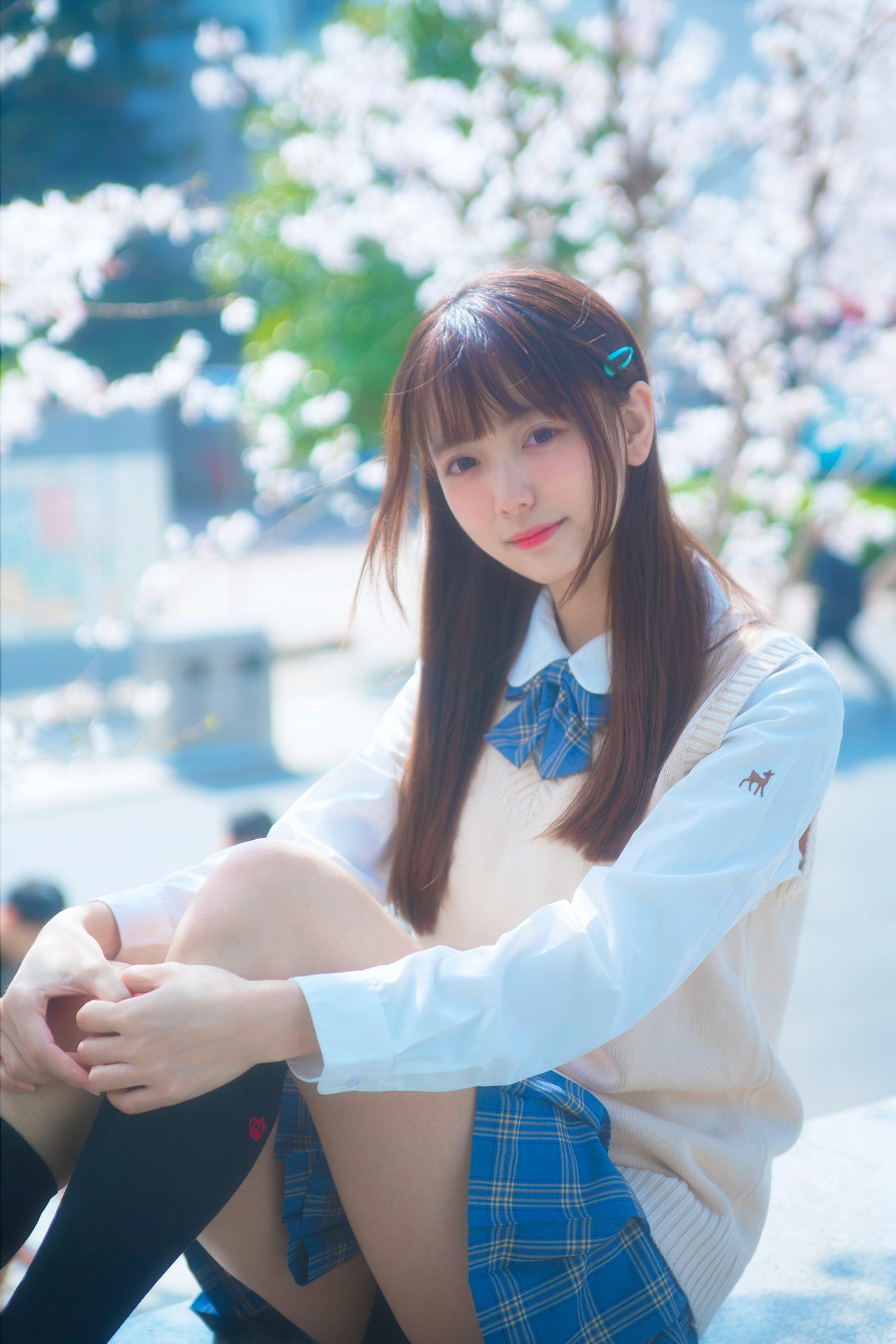 图片[6]-陆卿卿kyokyo – 樱花与JK[9P] – 速更版-美库