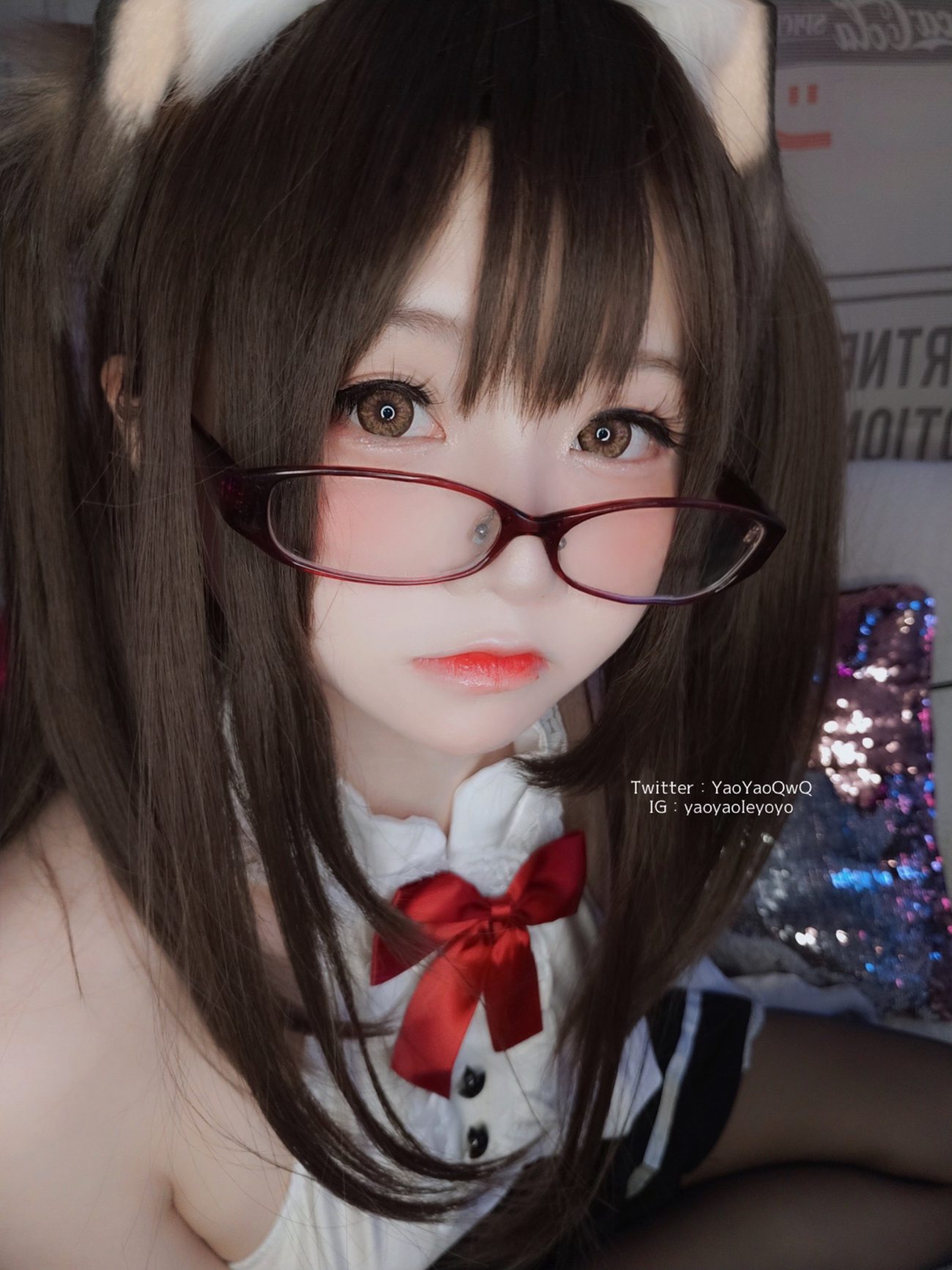 图片[17]-萌妹子Coser摇摇乐yoyo – 黑色紧身衣 [100P] – 速更版-美库