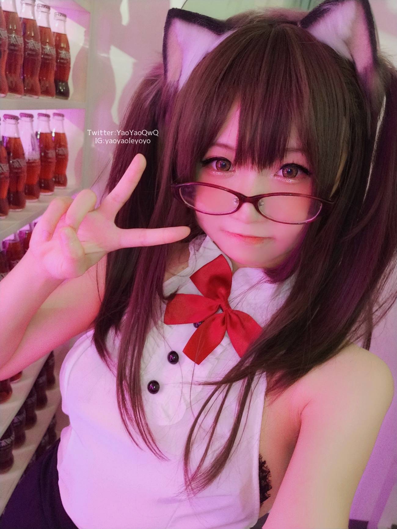 图片[21]-萌妹子Coser摇摇乐yoyo – 黑色紧身衣 [100P] – 速更版-美库