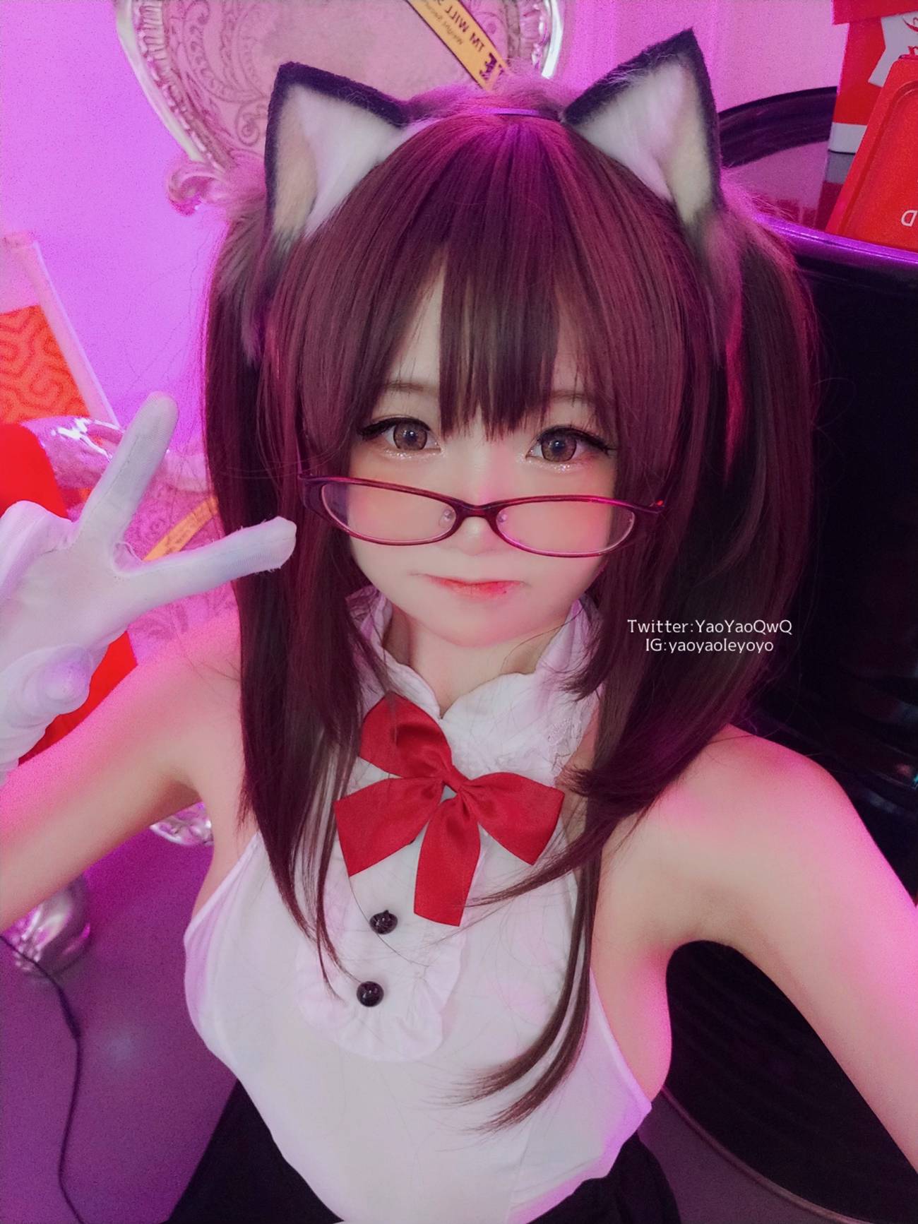 图片[97]-萌妹子Coser摇摇乐yoyo – 黑色紧身衣 [100P] – 速更版-美库