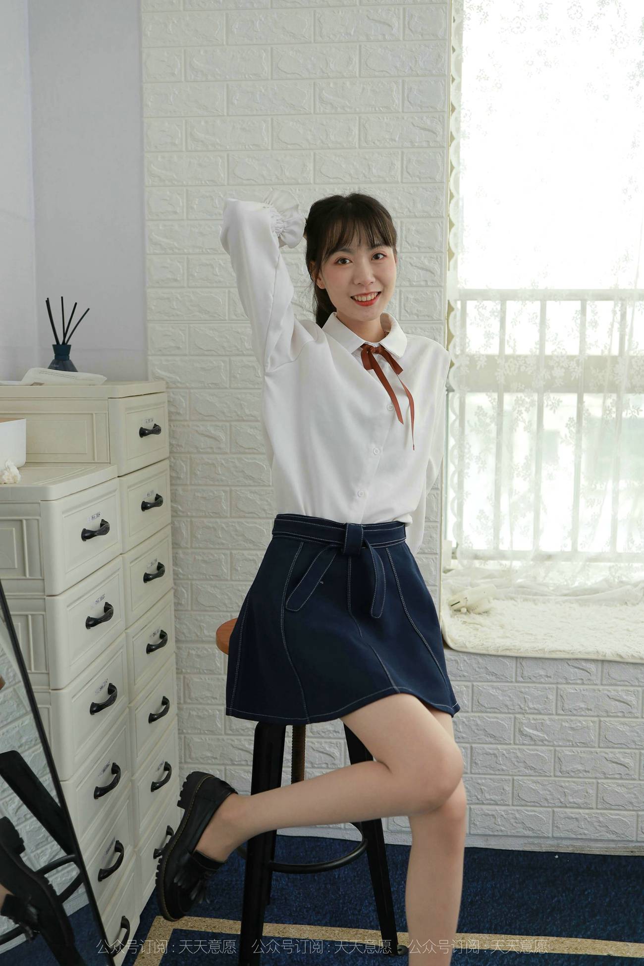 图片[52]-[IESS异思趣向] 2021.10.08 丝享家941：团团《长腿学苑风》[97P] – 速更版-美库