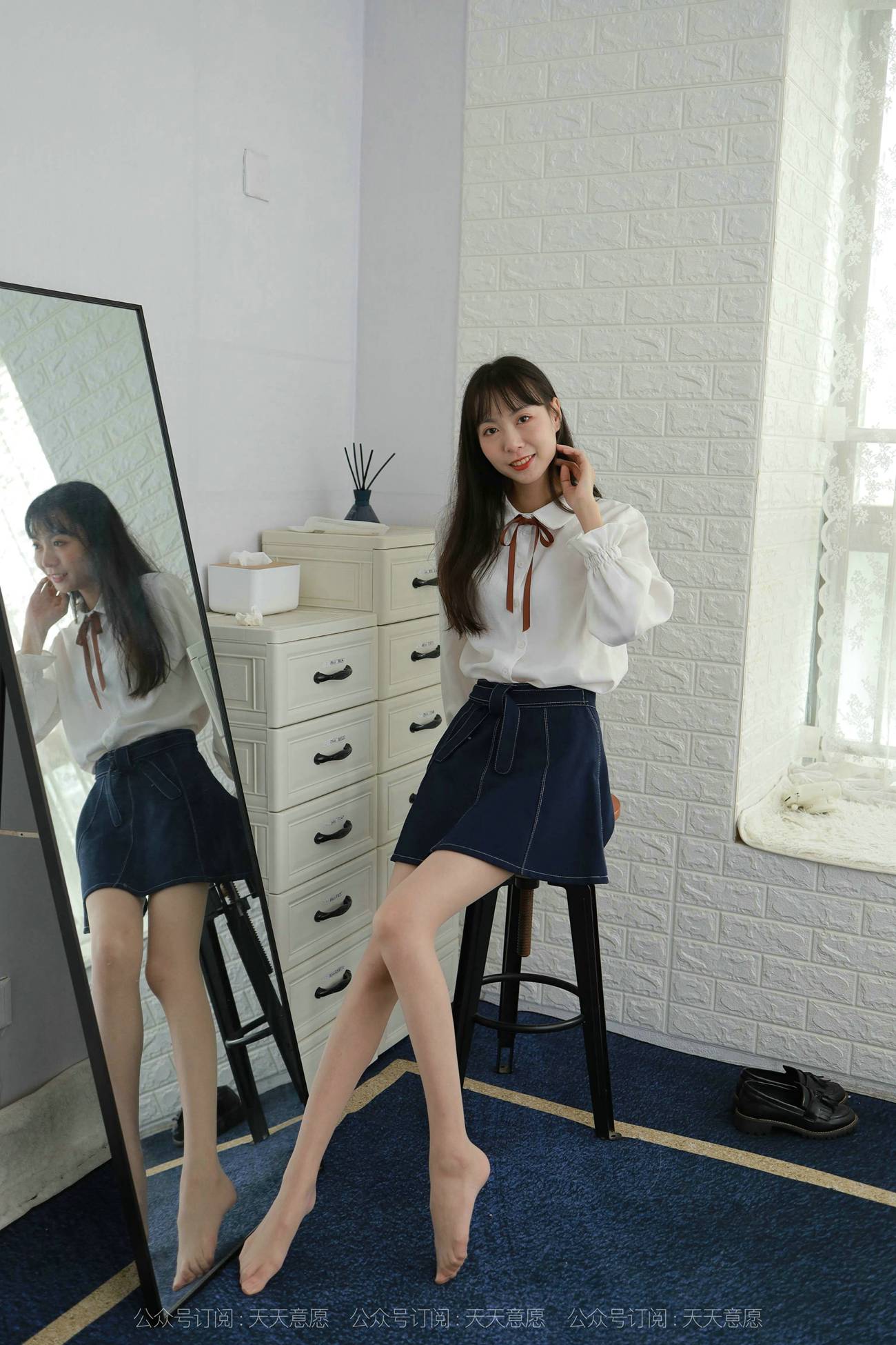 图片[68]-[IESS异思趣向] 2021.10.08 丝享家941：团团《长腿学苑风》[97P] – 速更版-美库