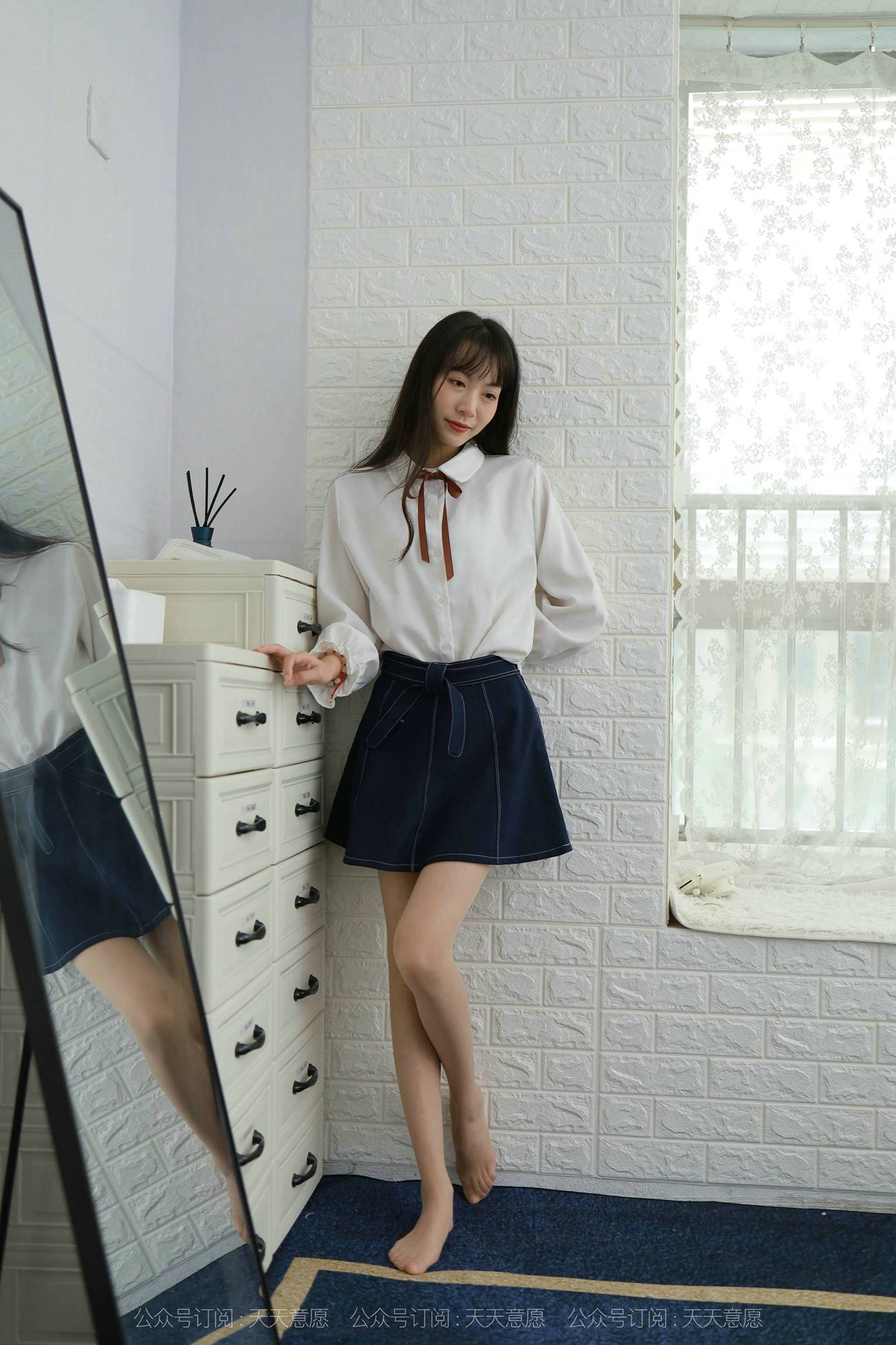 图片[93]-[IESS异思趣向] 2021.10.08 丝享家941：团团《长腿学苑风》[97P] – 速更版-美库