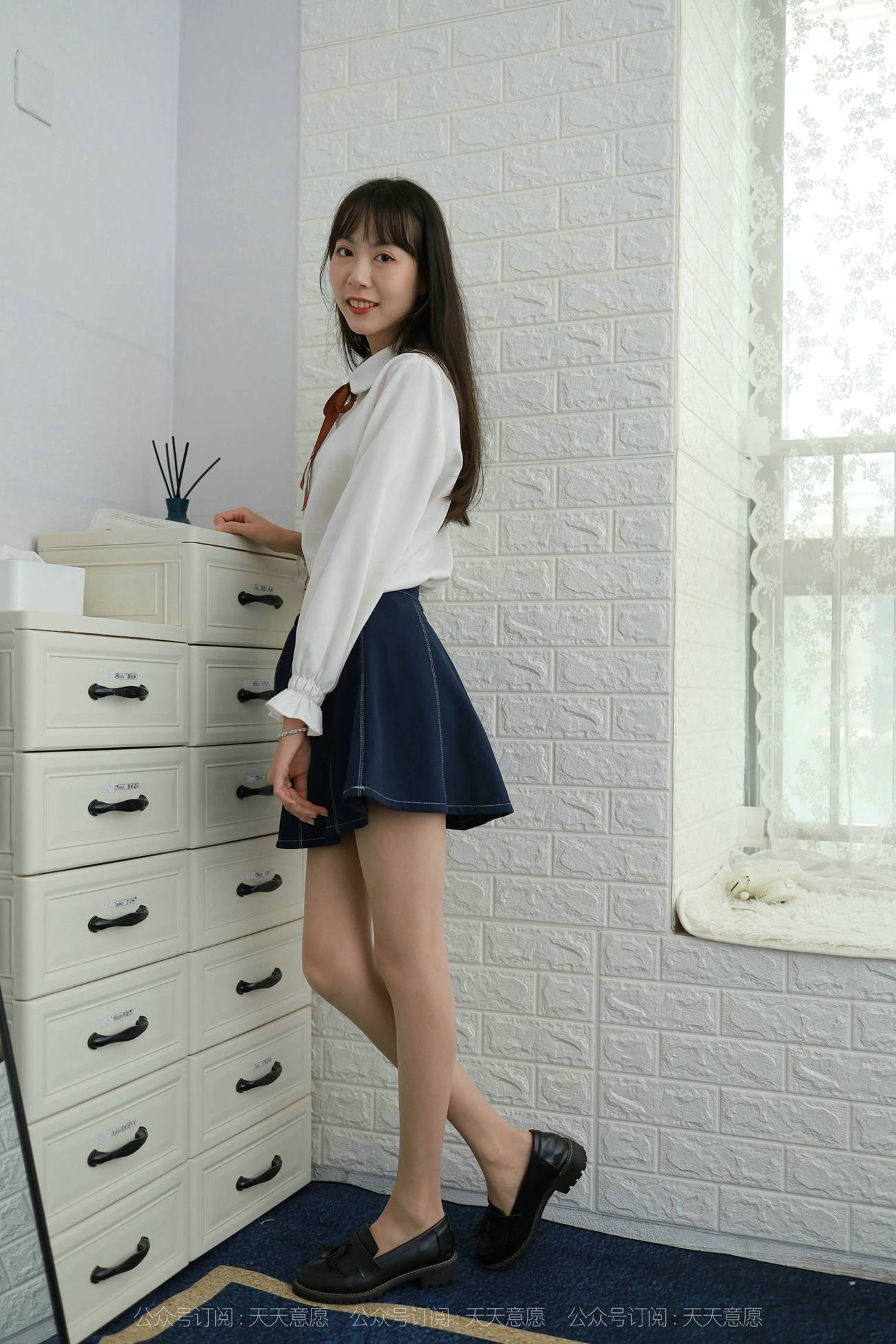 图片[95]-[IESS异思趣向] 2021.10.08 丝享家941：团团《长腿学苑风》[97P] – 速更版-美库