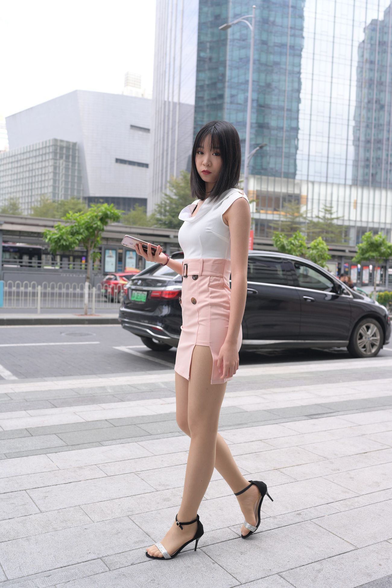 唯美街拍 NO.575 性感的粉色短裙美女（四） [83P] - 速更版-艺库