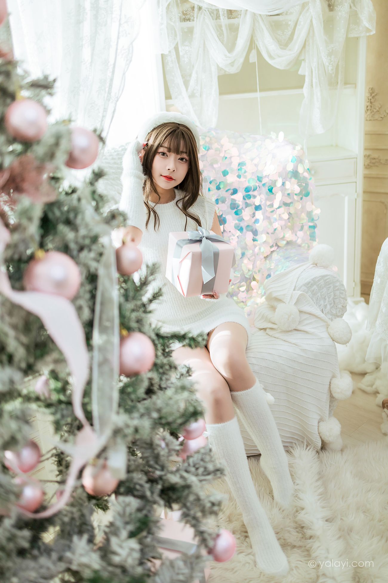 图片[8]-[YALAYI雅拉伊] 2021.12.17 NO.878 圣诞礼物 阿禾[47P452MB] – 速更版-美库