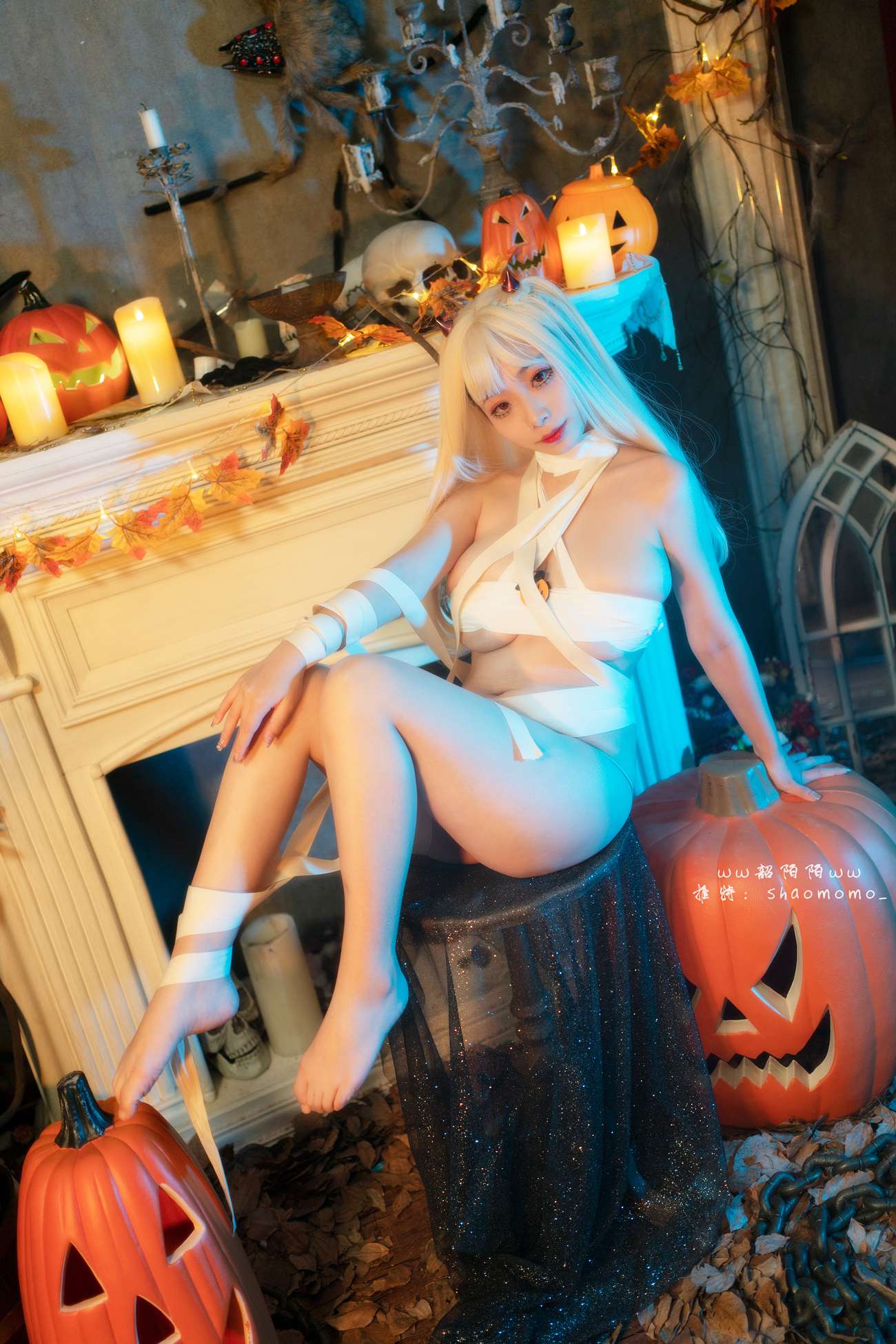 图片[10]-韶陌陌 – 万圣节绷带[26P] – 速更版-美库