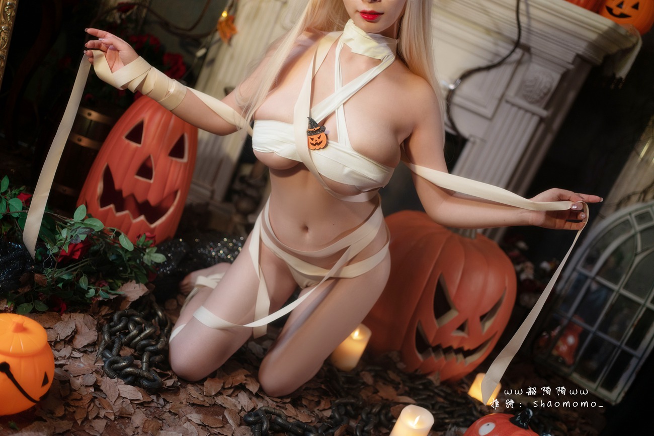 图片[17]-韶陌陌 – 万圣节绷带[26P] – 速更版-美库