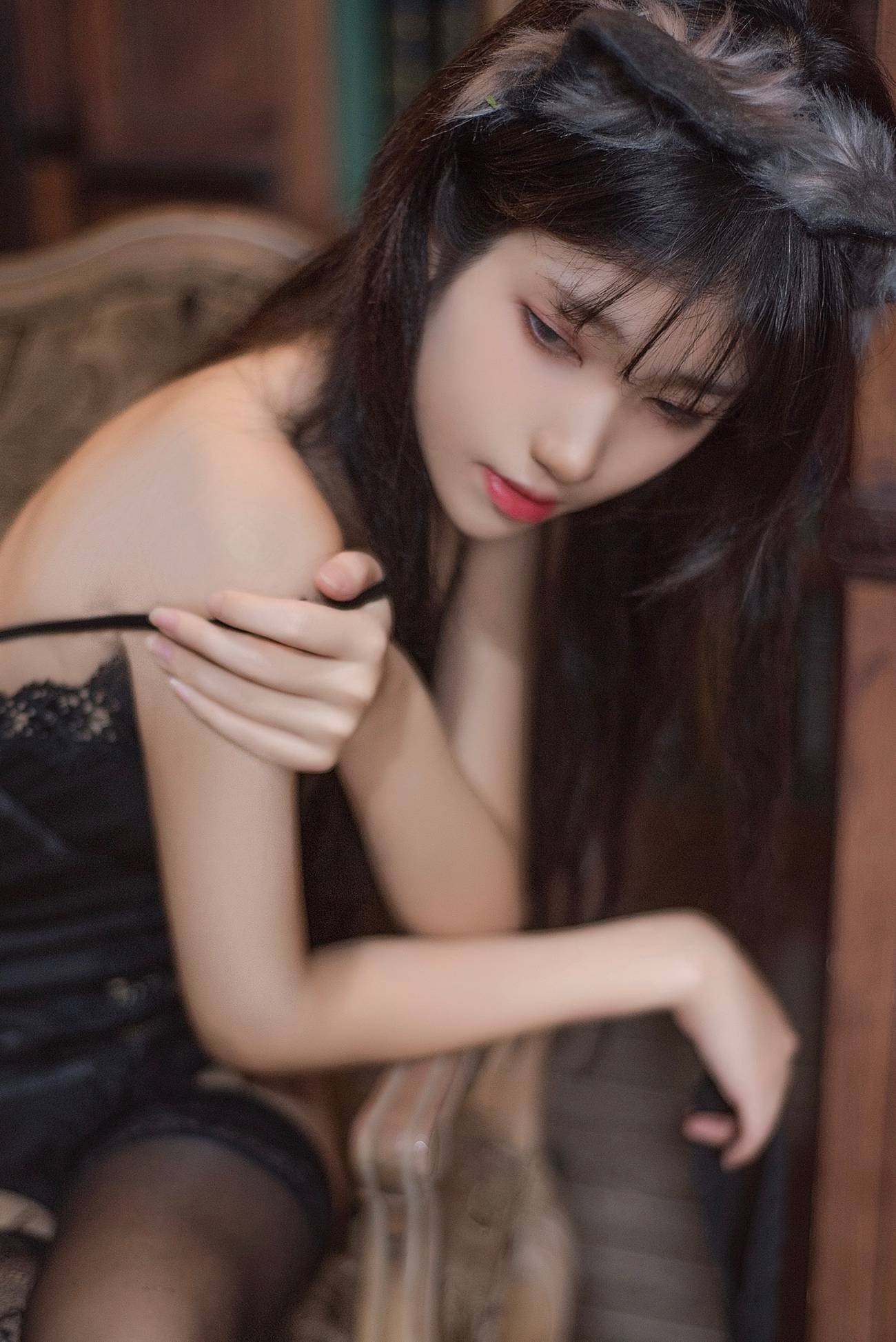 图片[8]-南桃Momoko – 黑内衣[18P] – 速更版-美库