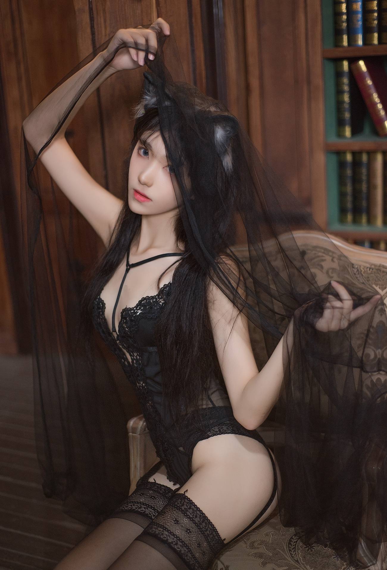 图片[20]-南桃Momoko – 黑内衣[18P] – 速更版-美库