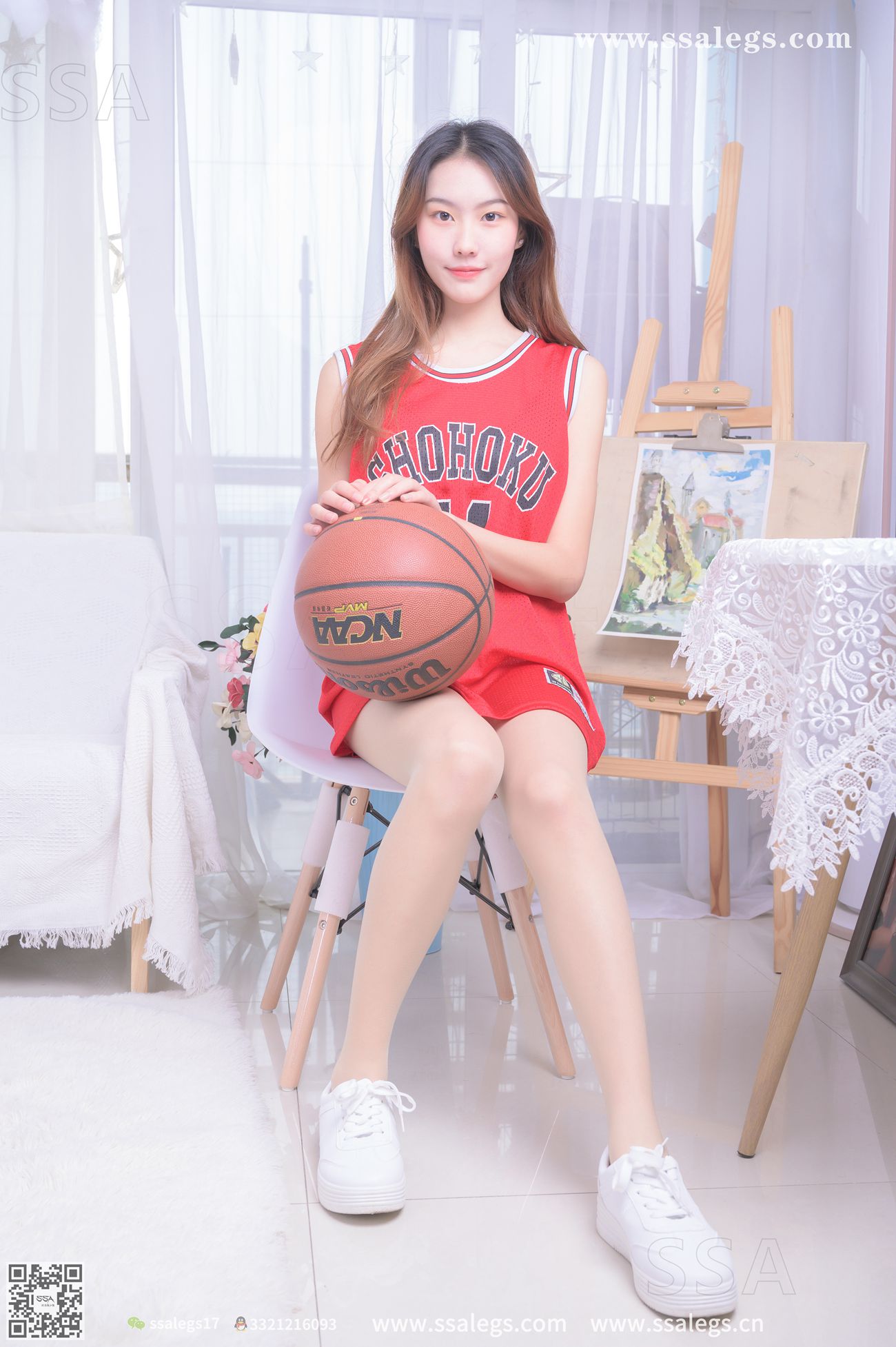 图片[15]-[SSA丝社]超清写真 NO.324 素素小姐姐放假在家陪你玩篮球(上)[128P] – 速更版-美库