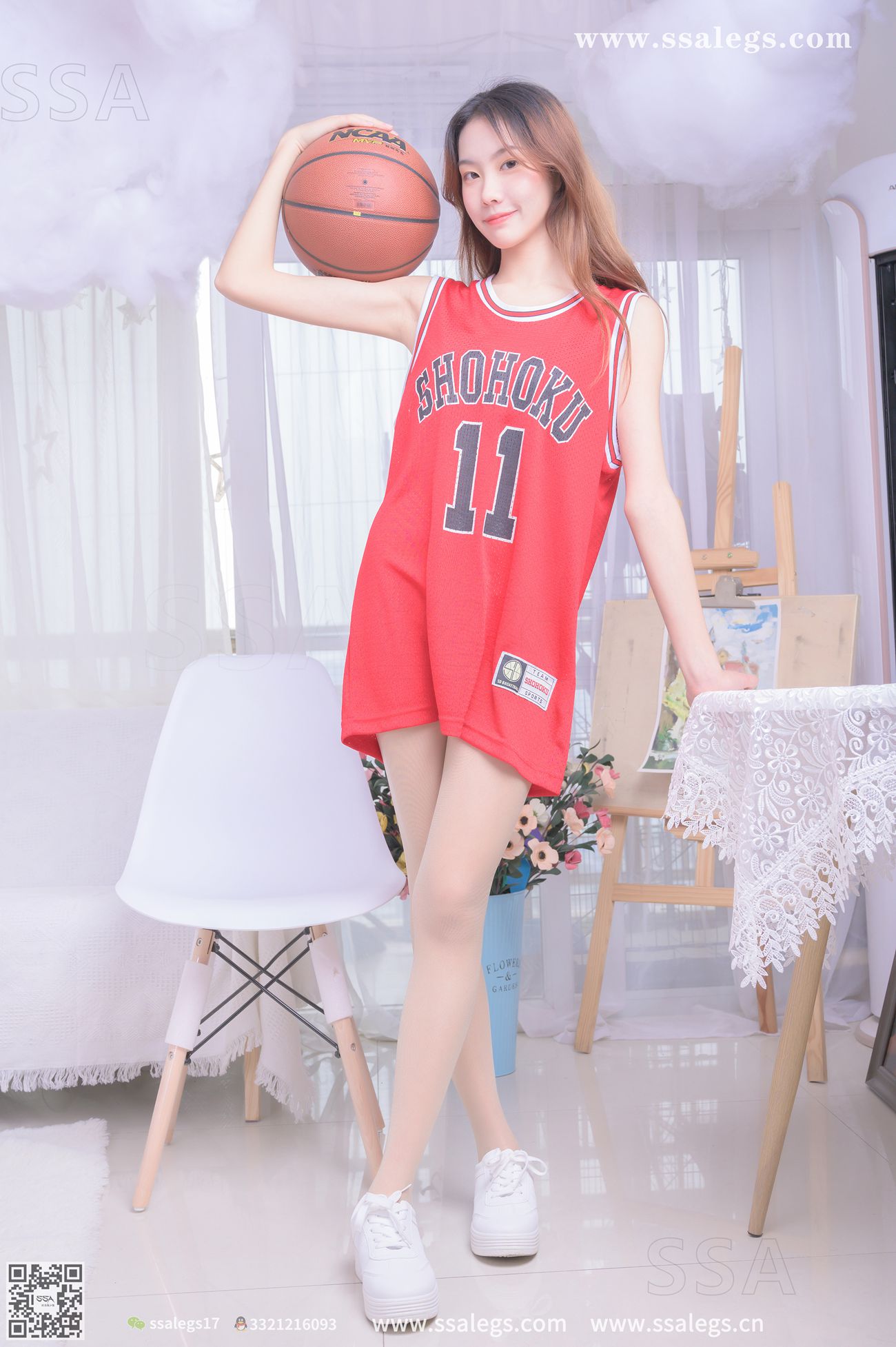 图片[52]-[SSA丝社]超清写真 NO.324 素素小姐姐放假在家陪你玩篮球(上)[128P] – 速更版-美库