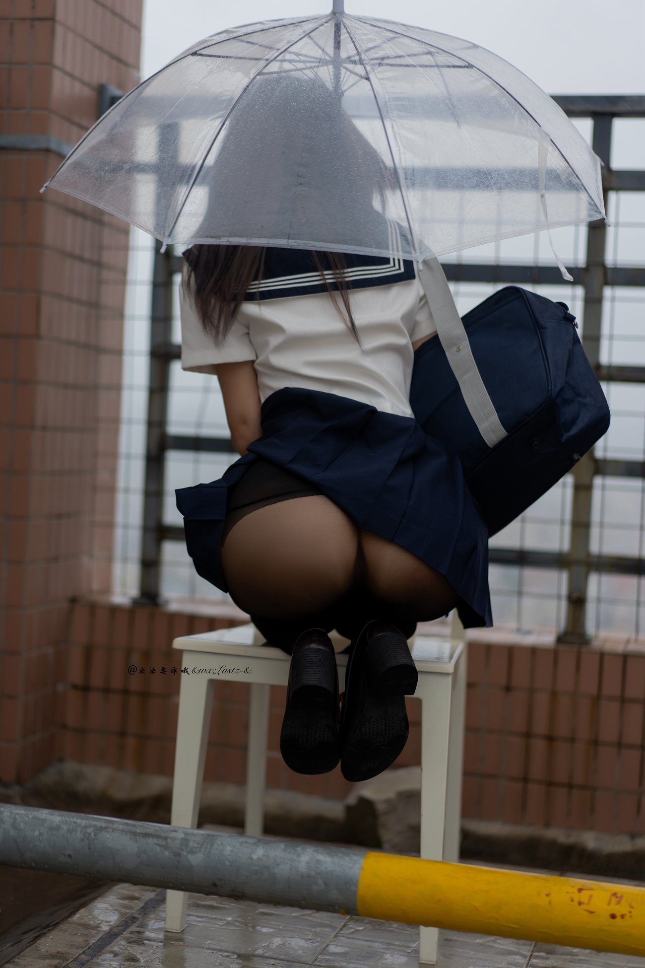 图片[6]-动漫博主 柒柒要乖哦 – 天台学姐 [80P] – 速更版-美库