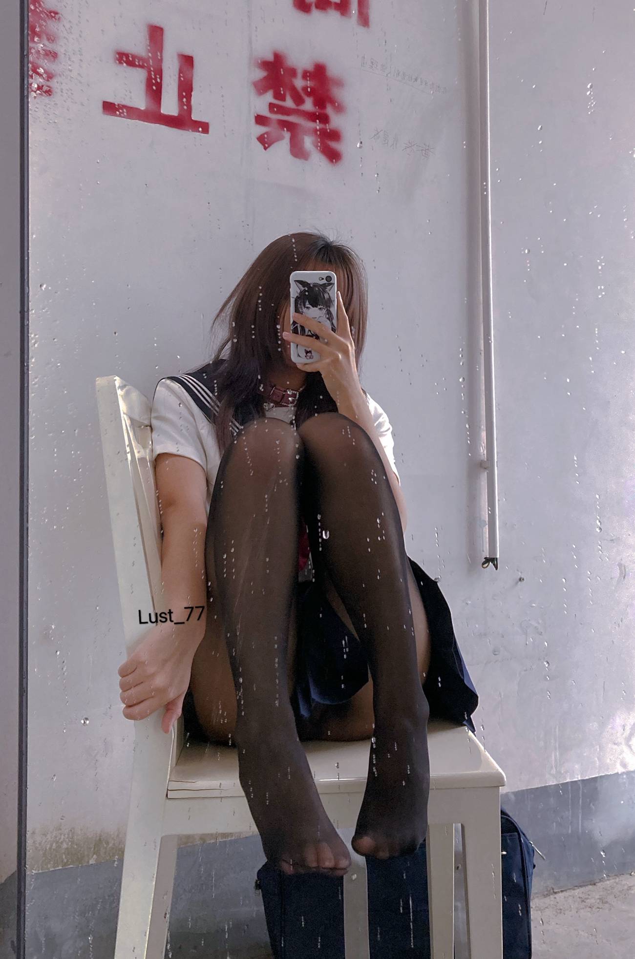 图片[11]-动漫博主 柒柒要乖哦 – 天台学姐 [80P] – 速更版-美库