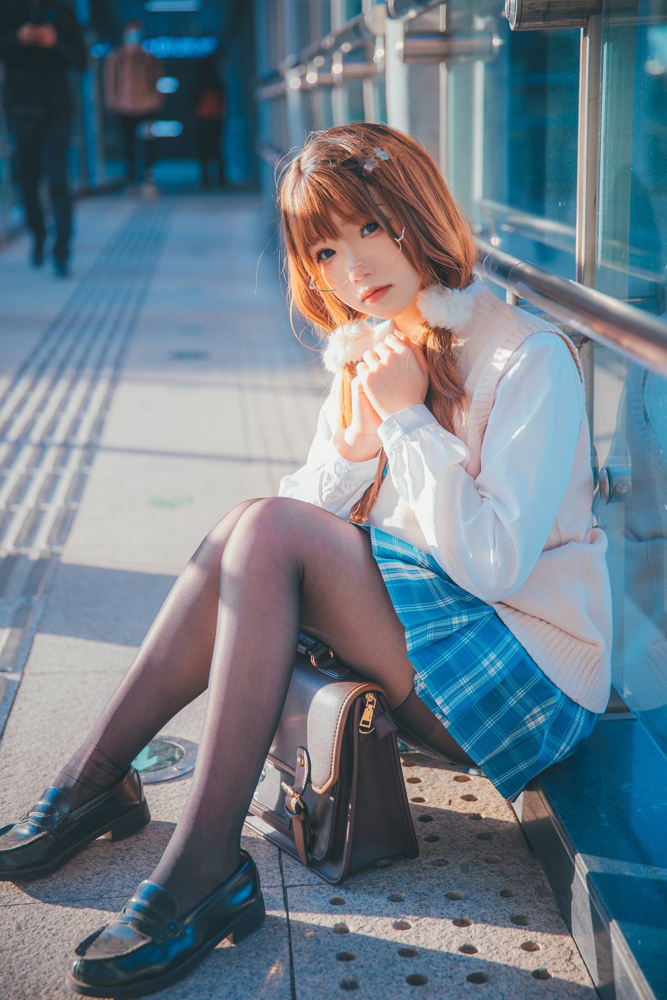 图片[6]-动漫博主雪晴Astra – JK夕阳 [25P] – 速更版-美库