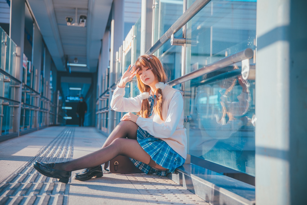 图片[9]-动漫博主雪晴Astra – JK夕阳 [25P] – 速更版-美库