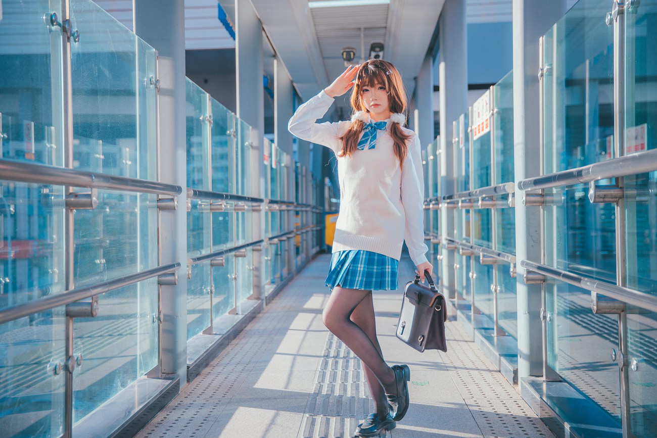 图片[15]-动漫博主雪晴Astra – JK夕阳 [25P] – 速更版-美库