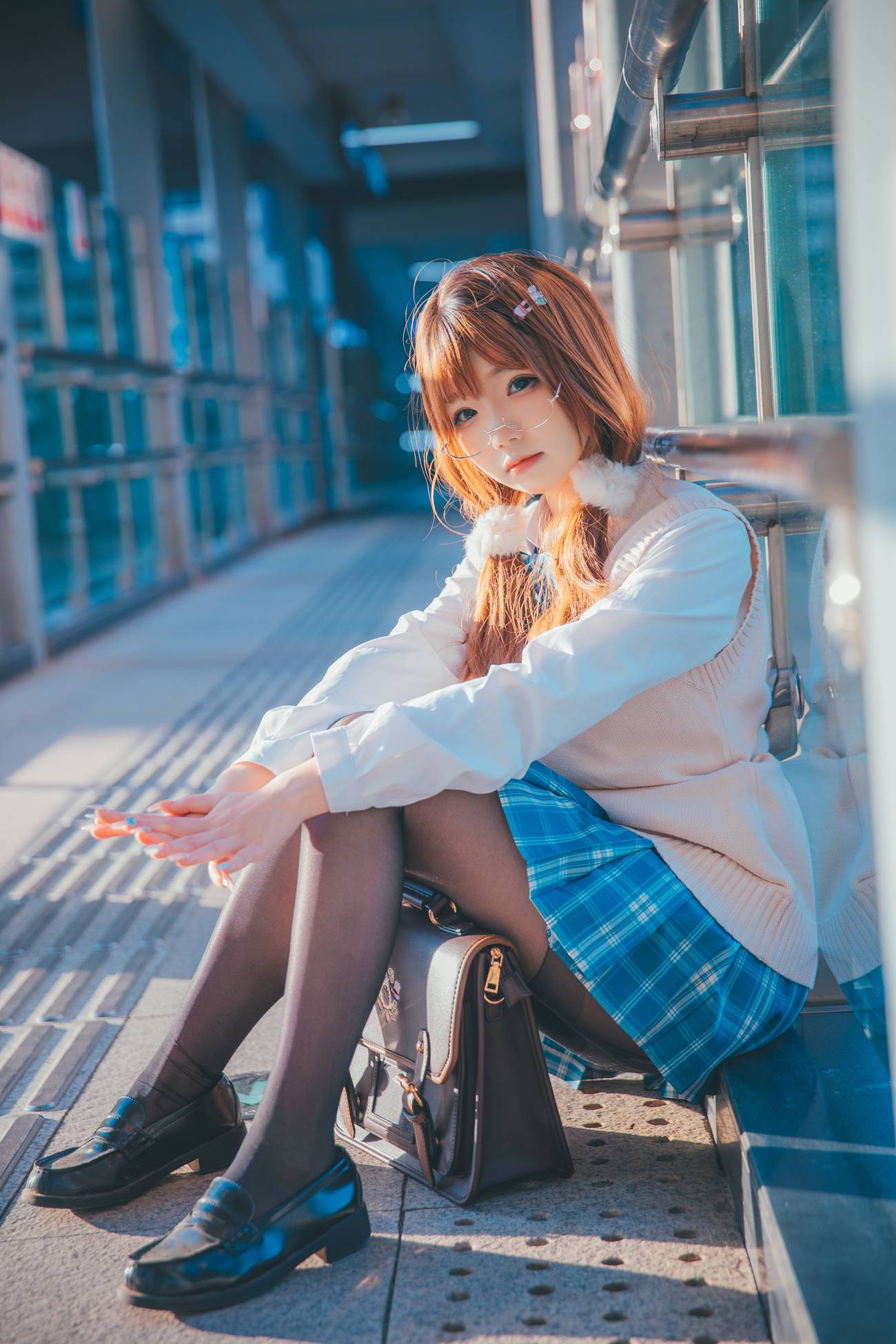 图片[25]-动漫博主雪晴Astra – JK夕阳 [25P] – 速更版-美库