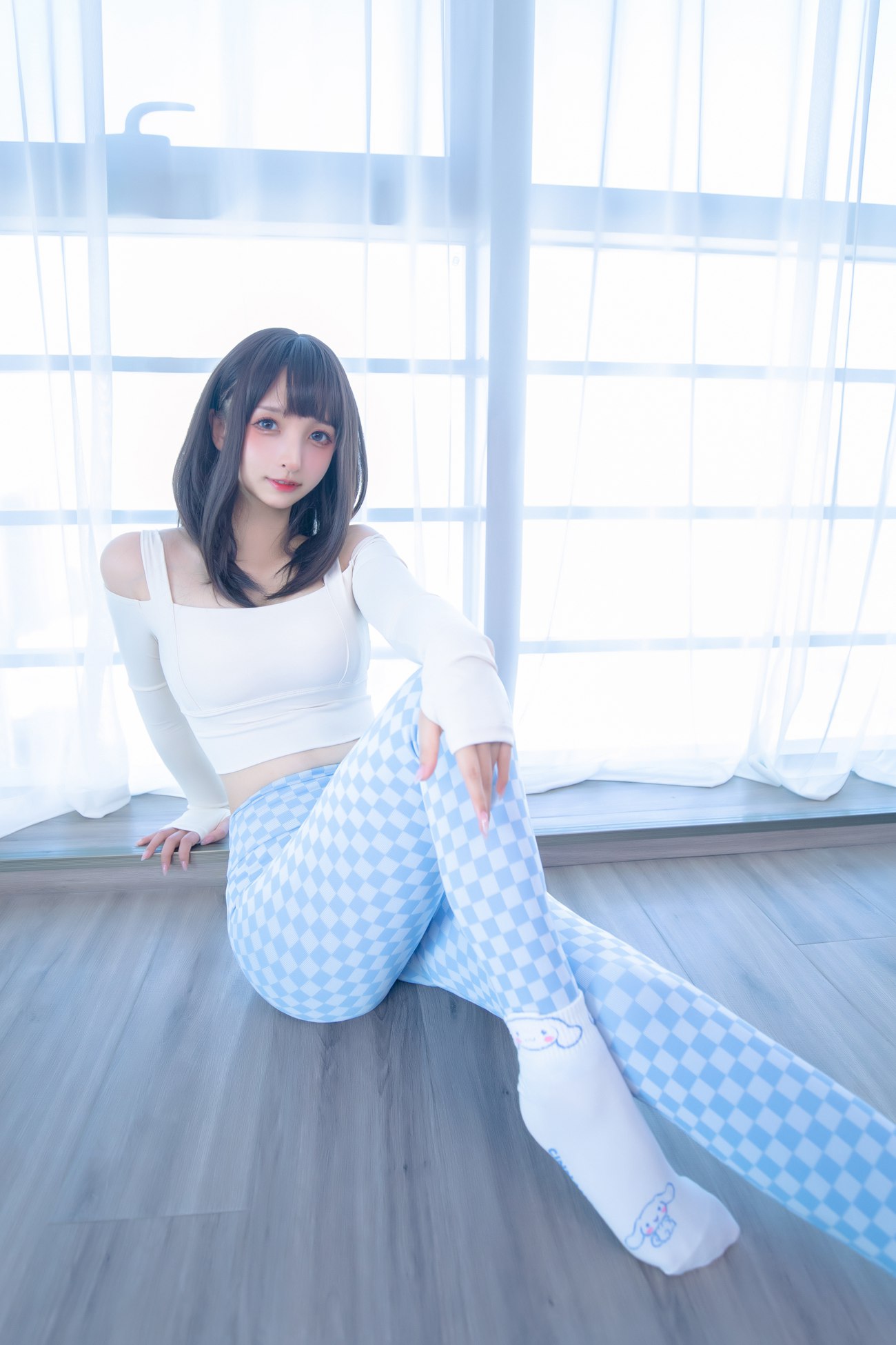 图片[20]-萝莉 神楽板真冬之蓝白格 [75P] – 速更版-美库