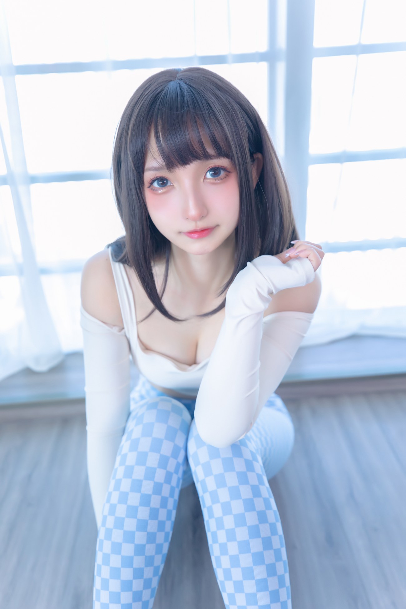 图片[22]-萝莉 神楽板真冬之蓝白格 [75P] – 速更版-美库