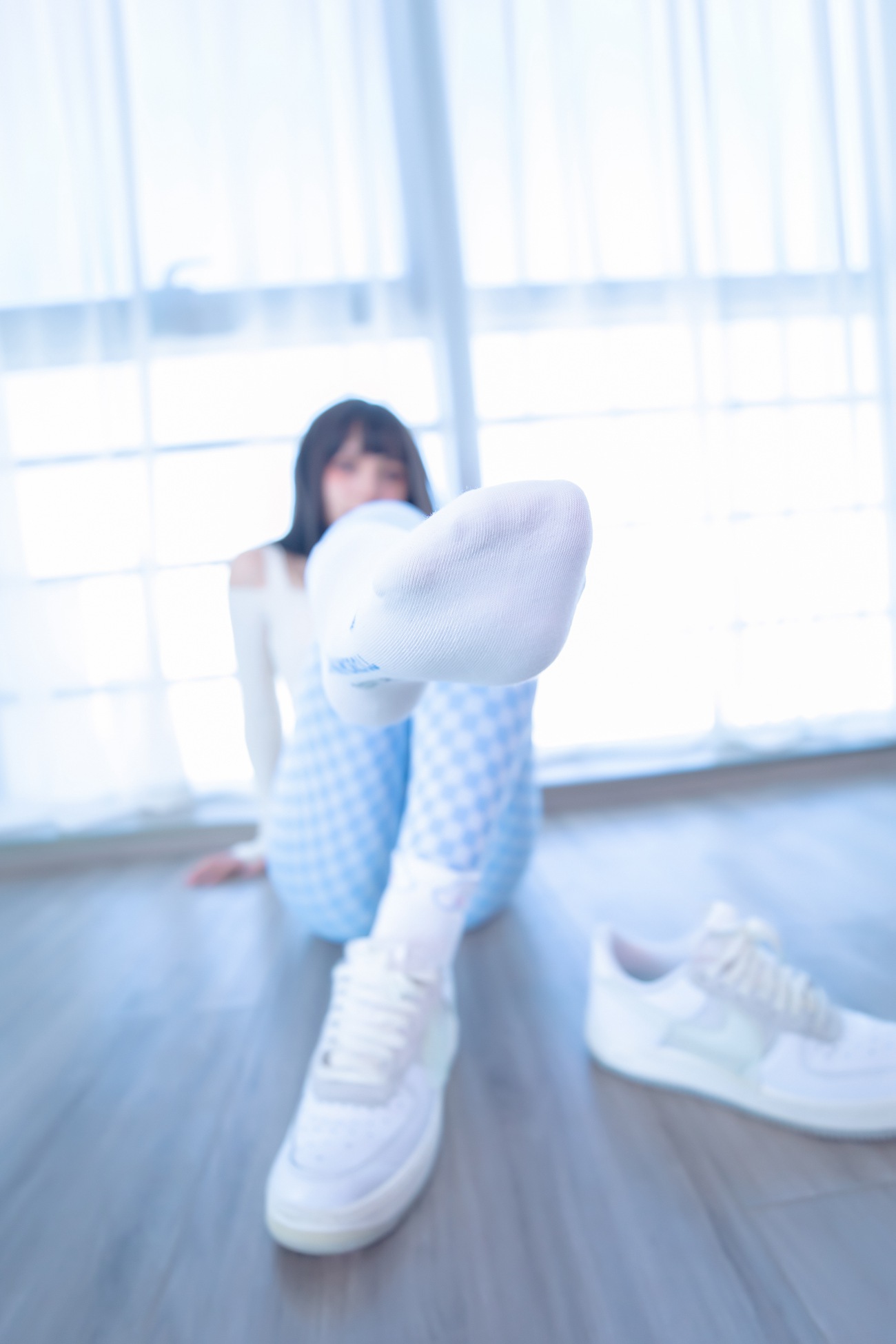 图片[35]-萝莉 神楽板真冬之蓝白格 [75P] – 速更版-美库