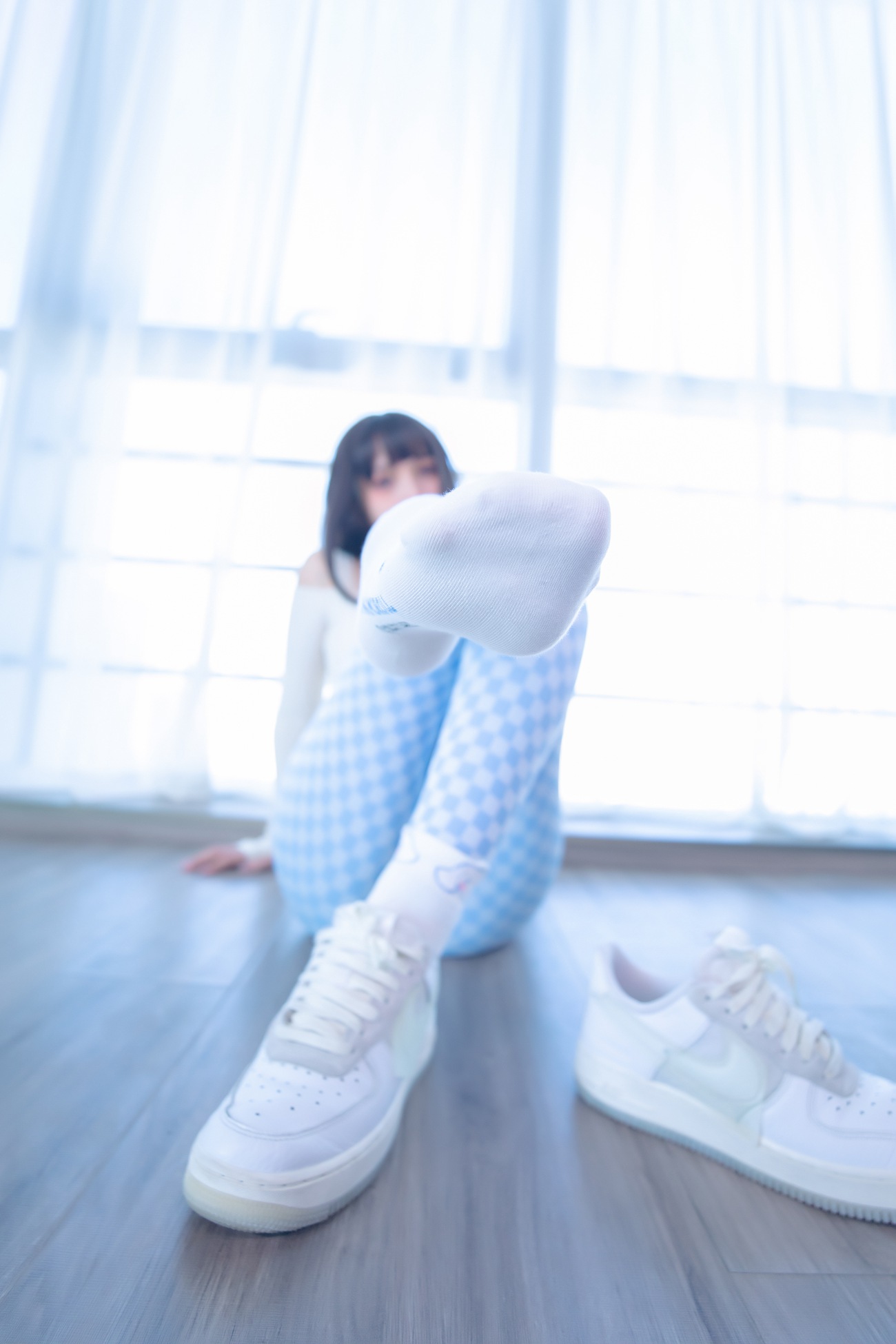 图片[36]-萝莉 神楽板真冬之蓝白格 [75P] – 速更版-美库