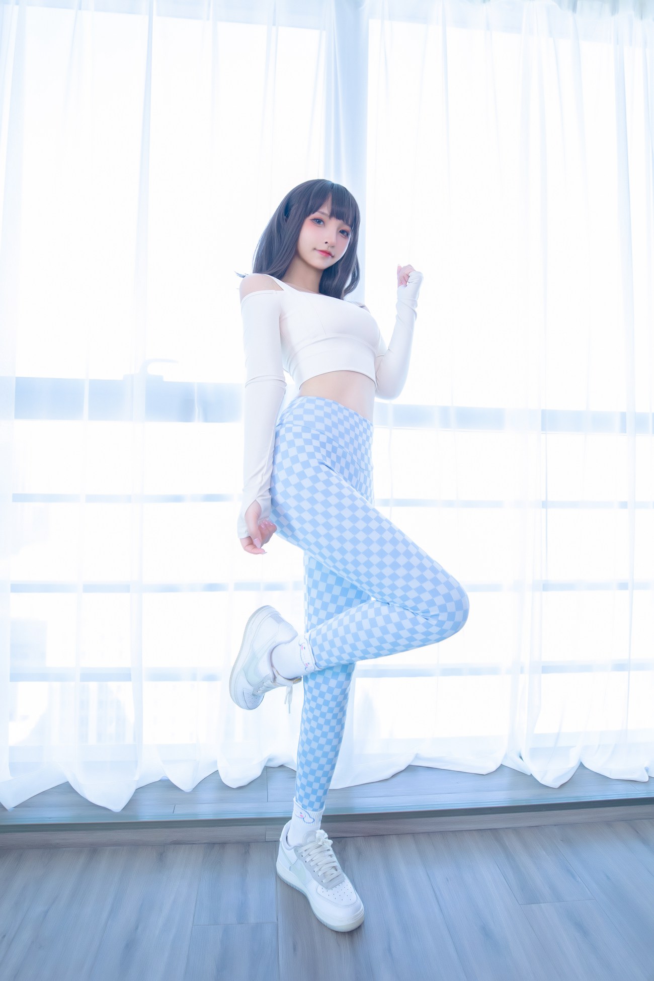 图片[51]-萝莉 神楽板真冬之蓝白格 [75P] – 速更版-美库