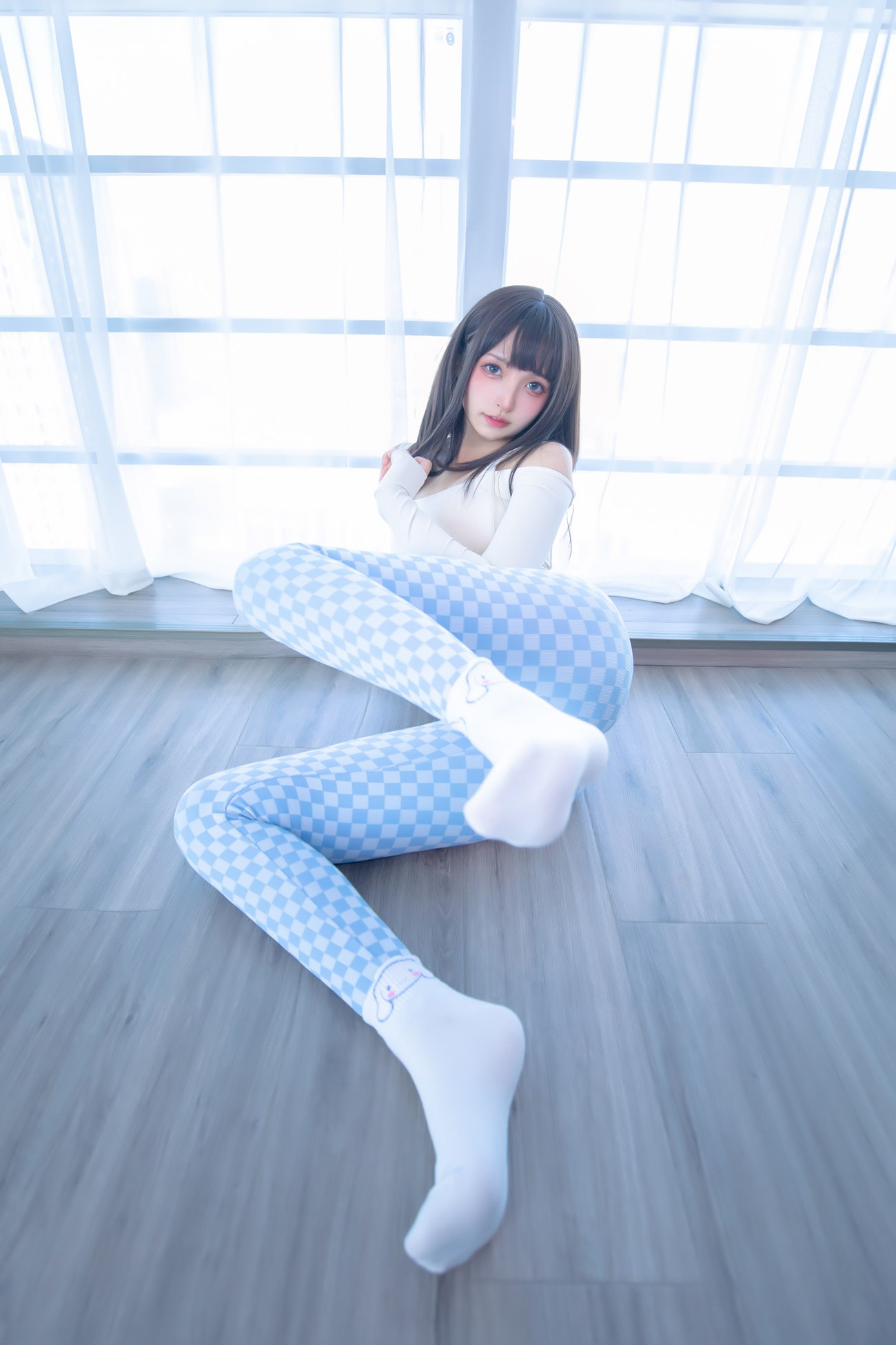 图片[71]-萝莉 神楽板真冬之蓝白格 [75P] – 速更版-美库