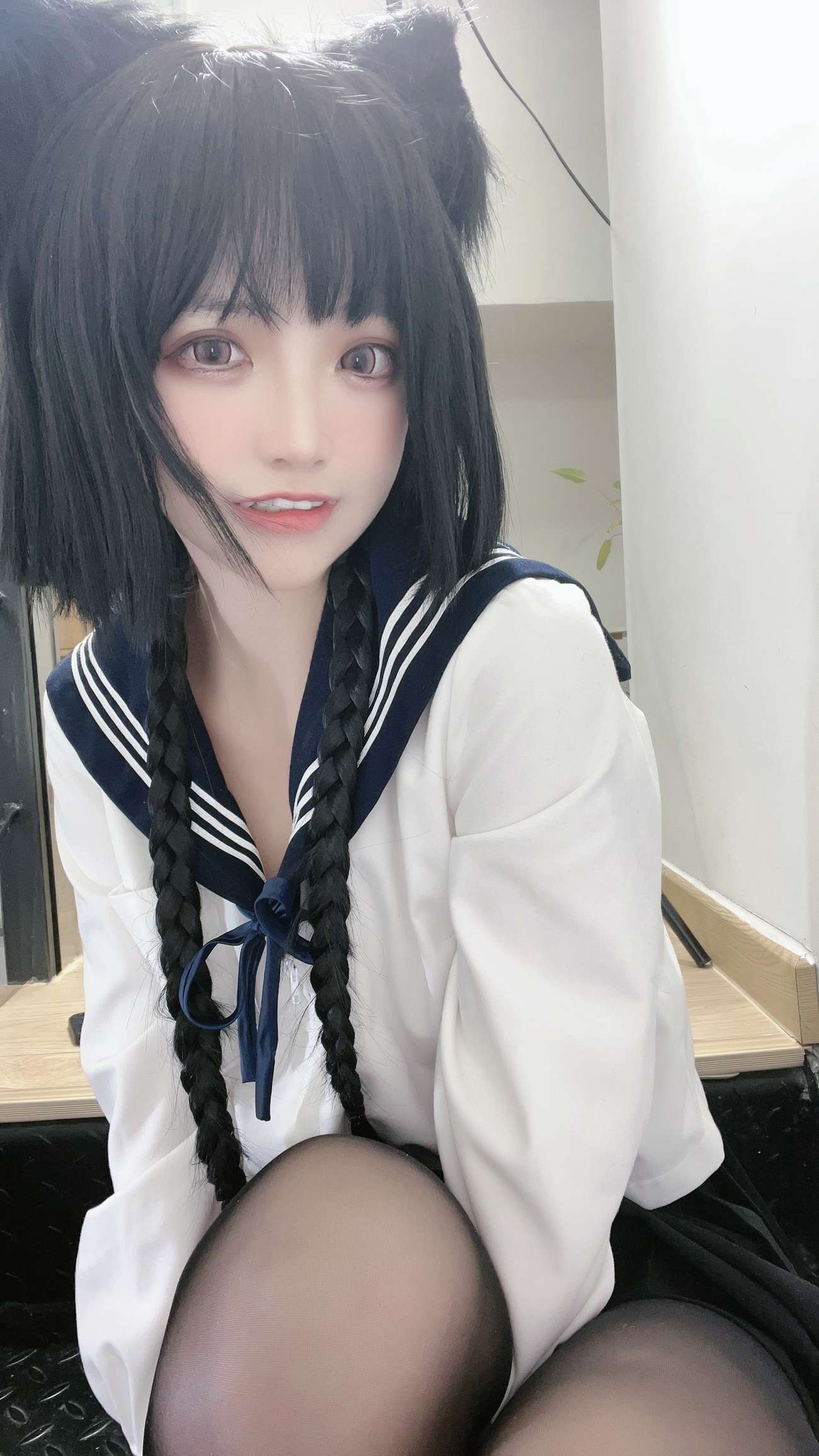 图片[59]-疯猫ss – 制服少女 [80P] – 速更版-美库