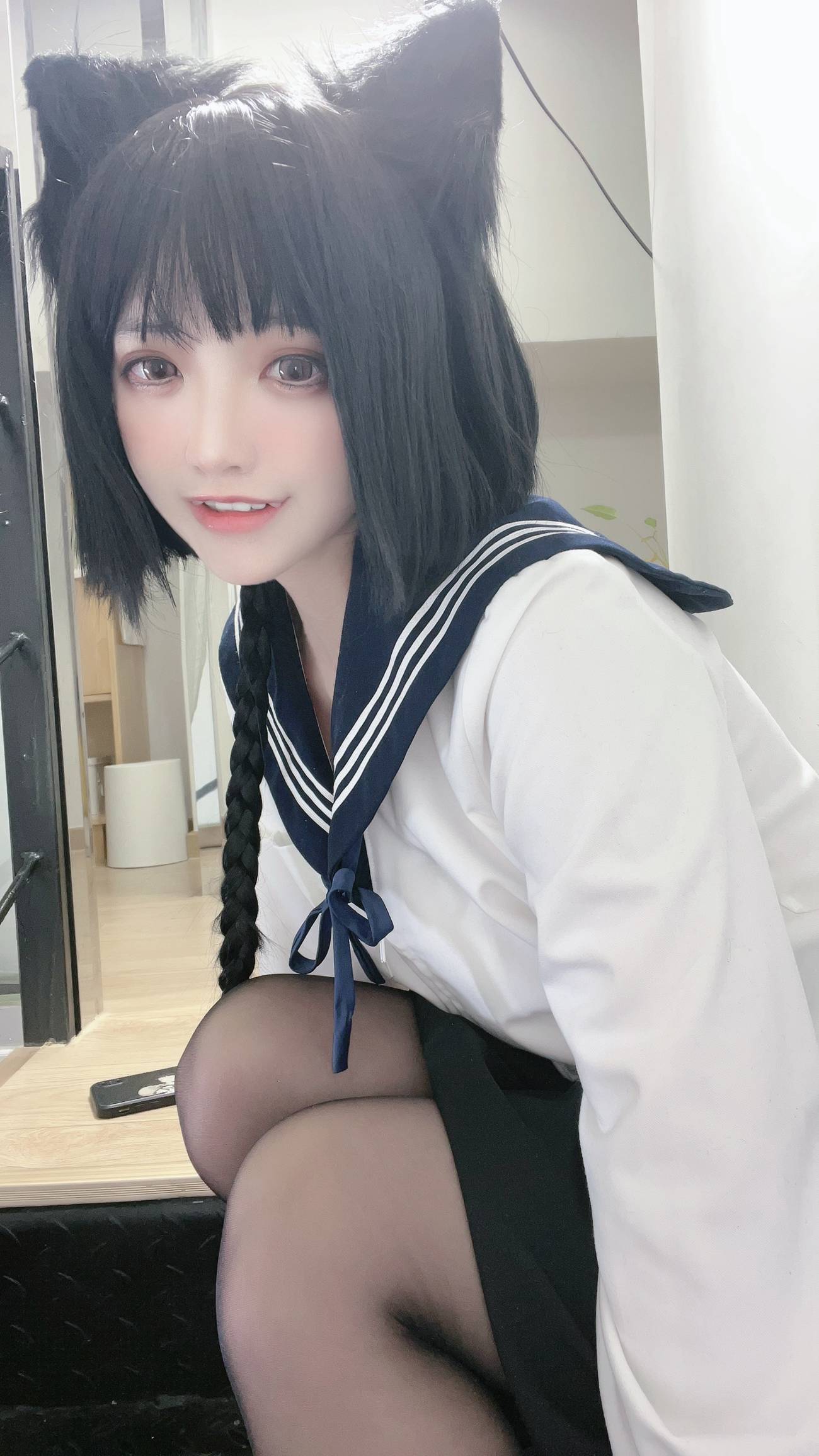 图片[68]-疯猫ss – 制服少女 [80P] – 速更版-美库
