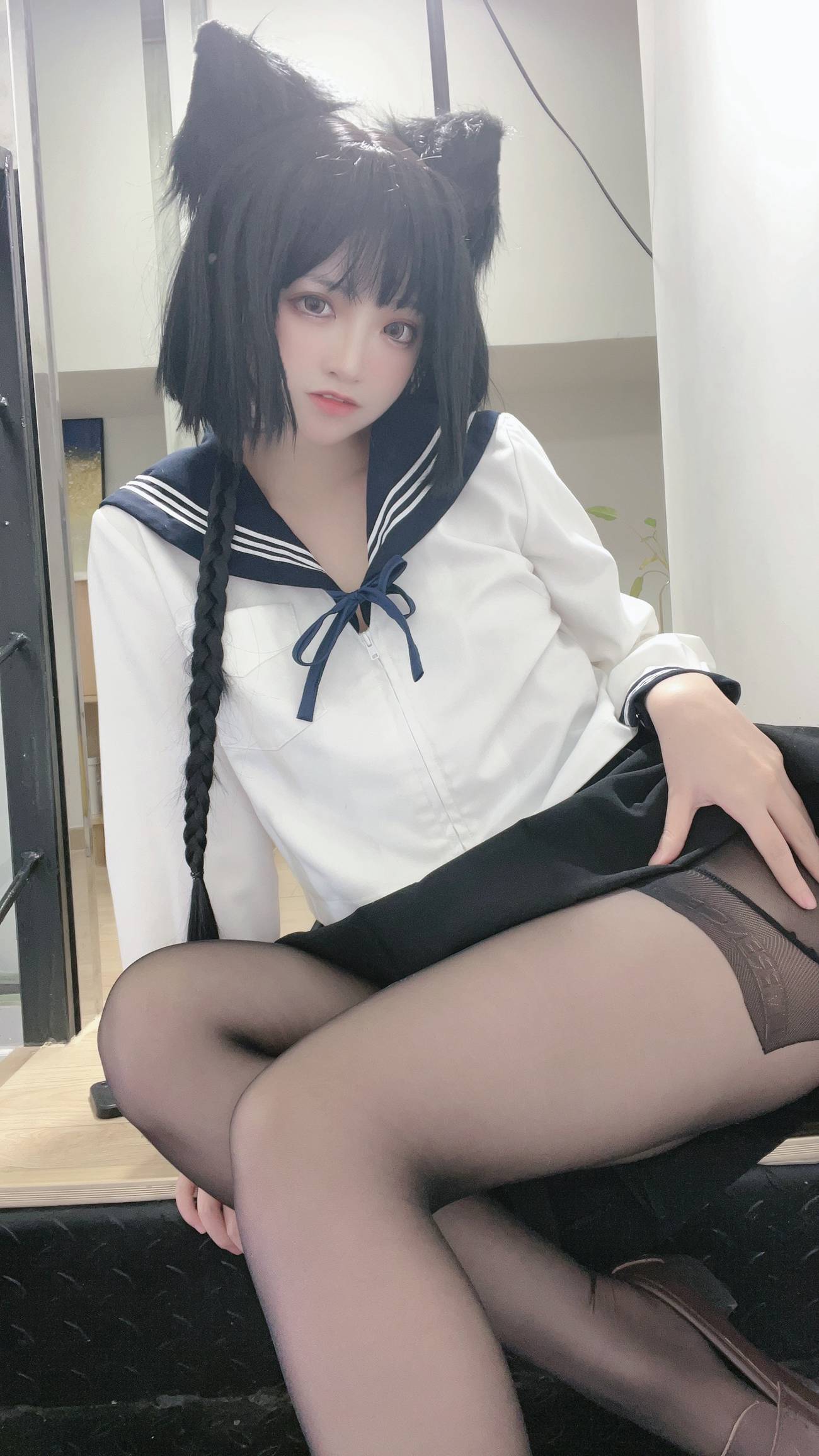 图片[69]-疯猫ss – 制服少女 [80P] – 速更版-美库