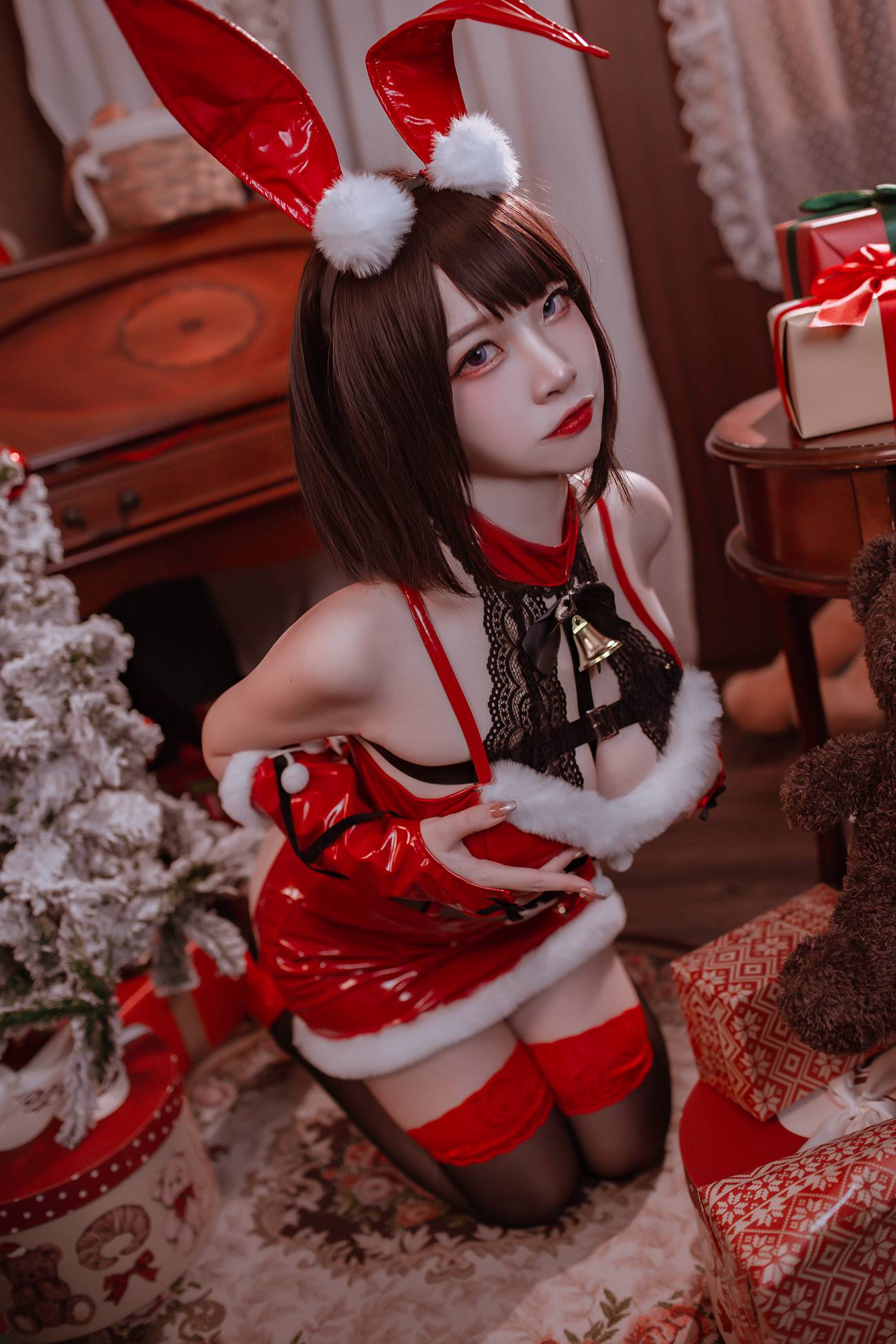 图片[6]-人气Coser 二佐Nisa – 圣诞佐佐 [39P] – 速更版-美库