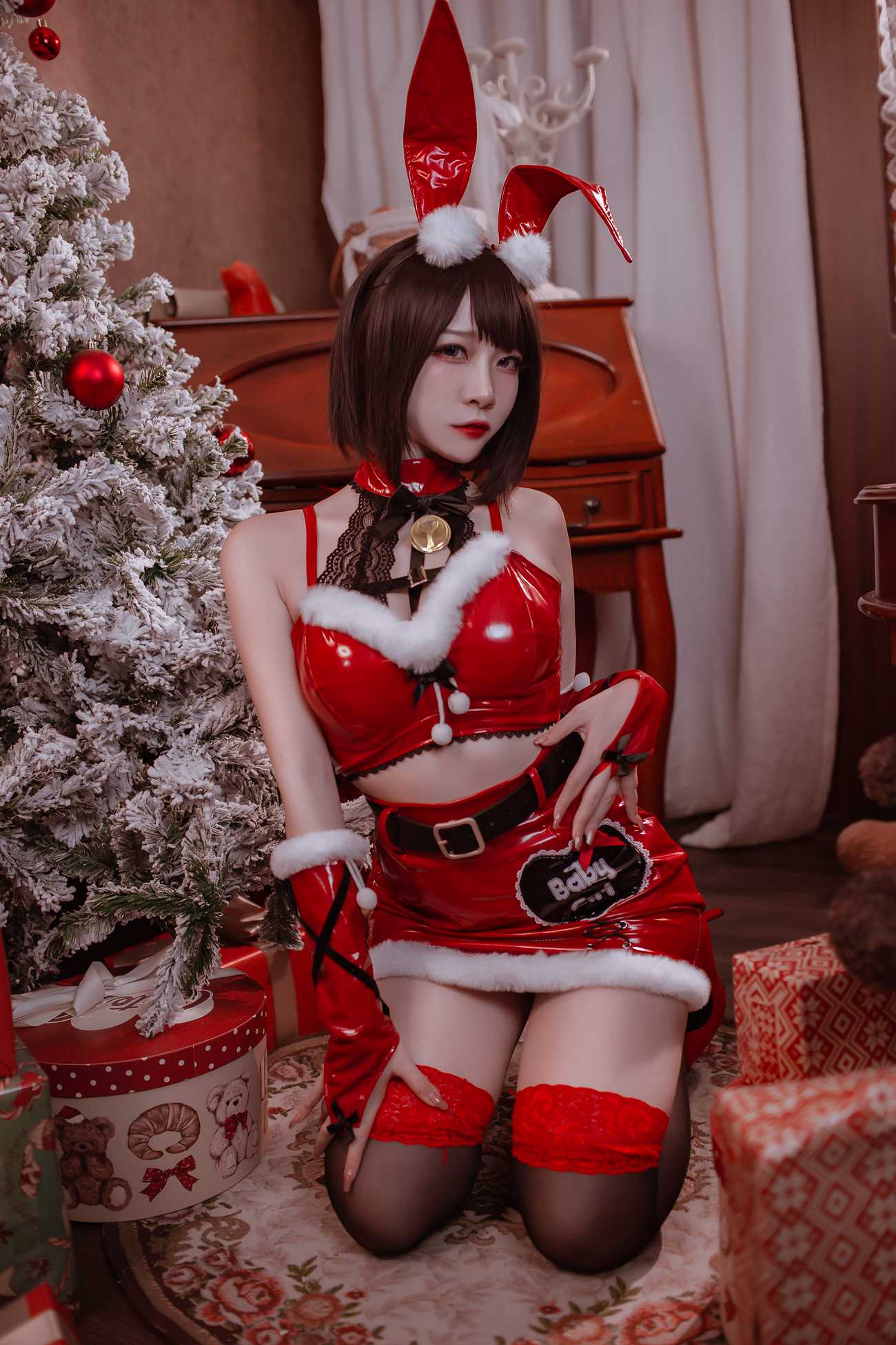 图片[8]-人气Coser 二佐Nisa – 圣诞佐佐 [39P] – 速更版-美库