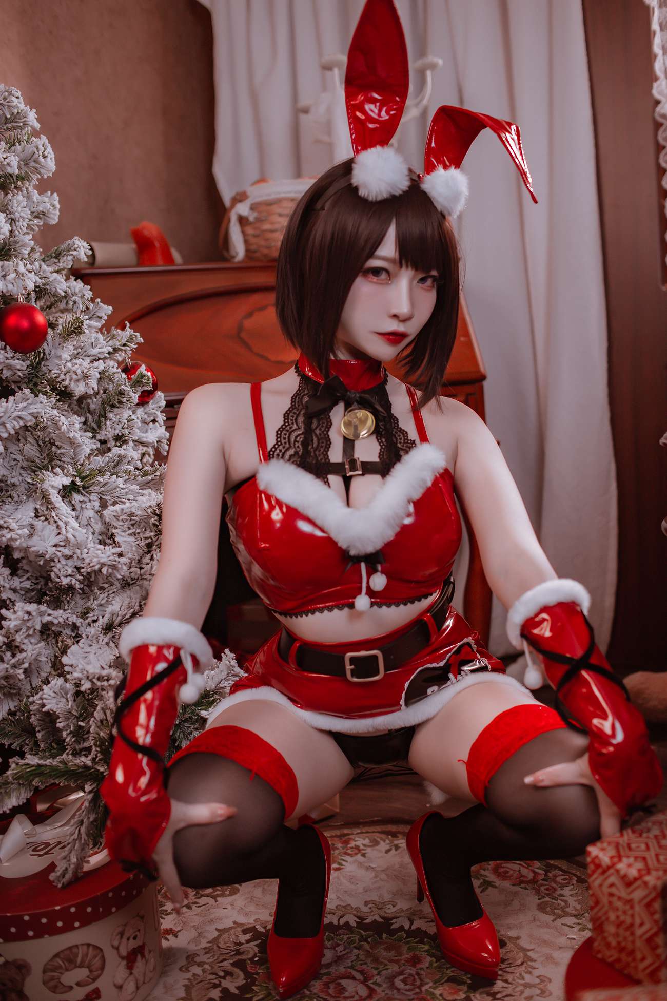 图片[12]-人气Coser 二佐Nisa – 圣诞佐佐 [39P] – 速更版-美库