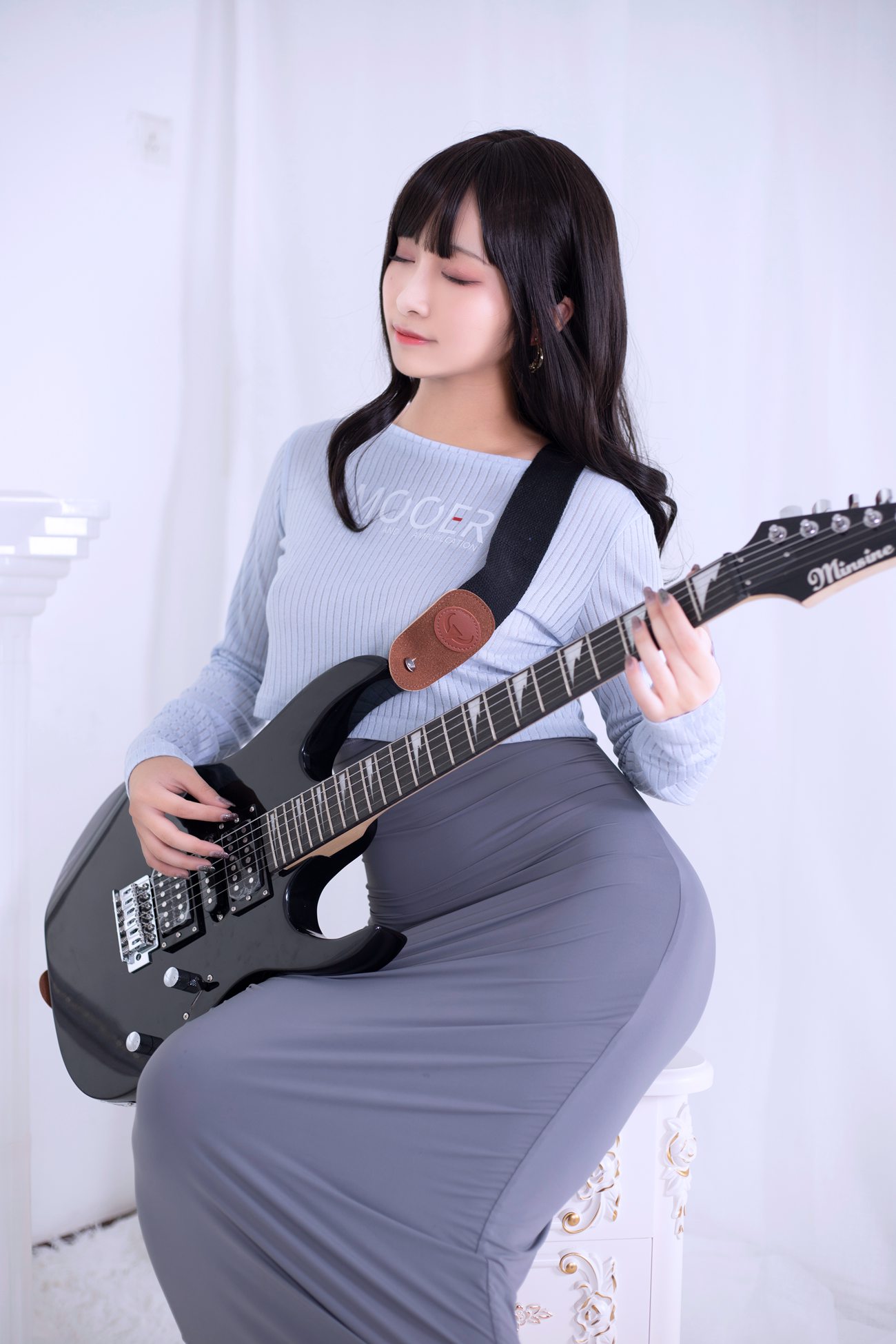 图片[25]-洛璃LoLiSAMA – 吉他妹妹[73P] – 速更版-美库