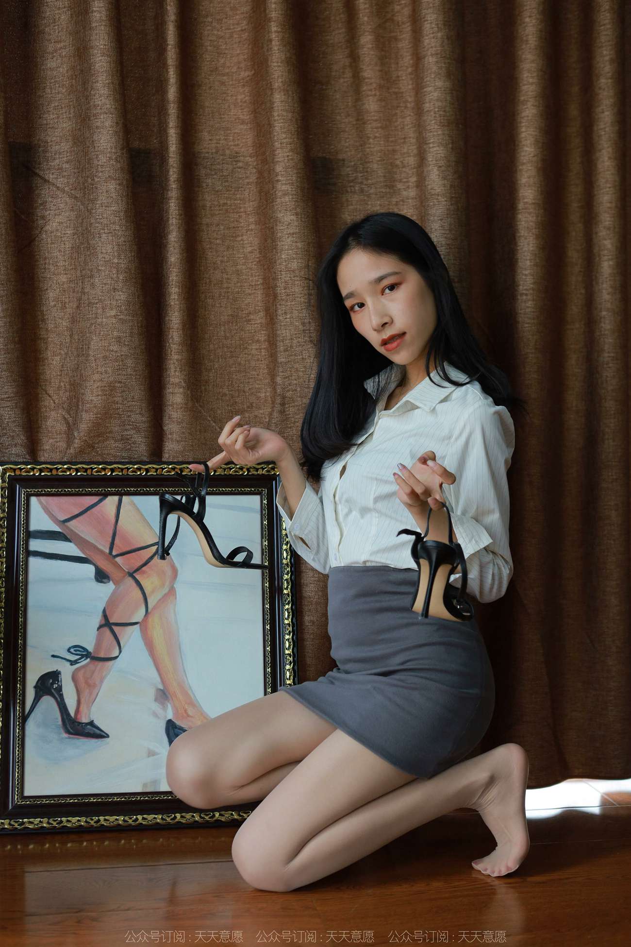 图片[55]-[IESS异思趣向] 耽丝 211205 地板上的黑色凉鞋美子 [89P] – 速更版-美库