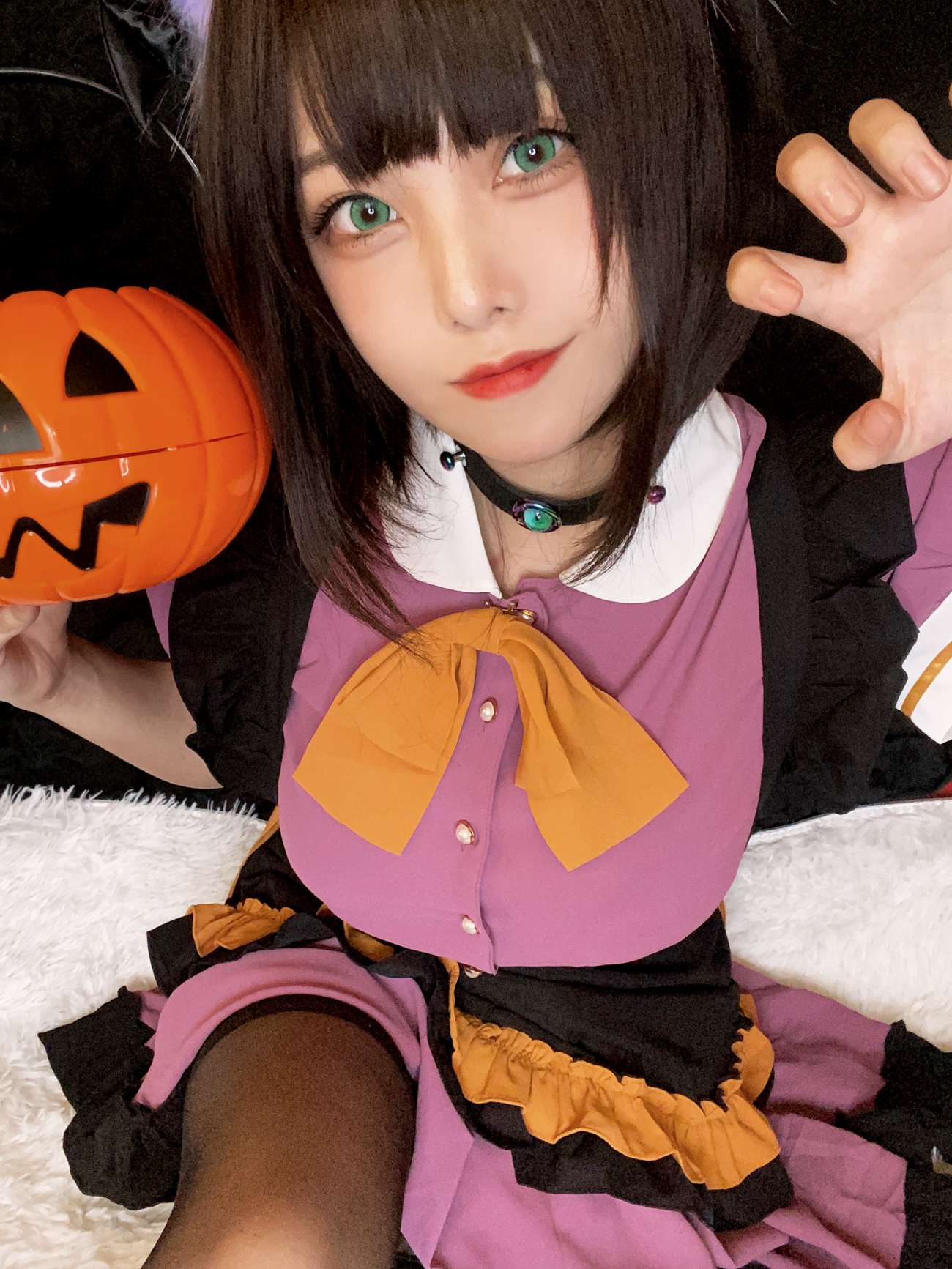 图片[28]-萌系小姐姐蜜汁猫裘 – 万圣节 [27P] – 速更版-美库