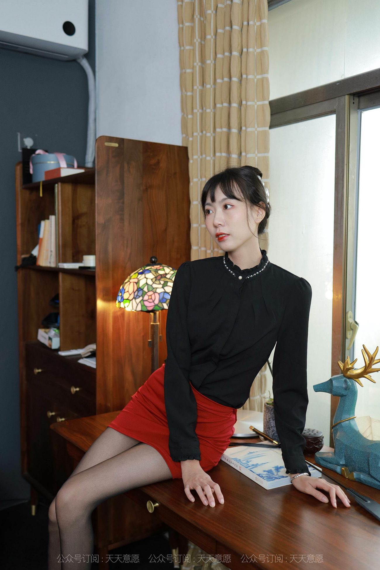 图片[65]-[IESS异思趣向] 2021.10.27 丝享家959：团团《姓感红与黑》[96P] – 速更版-美库