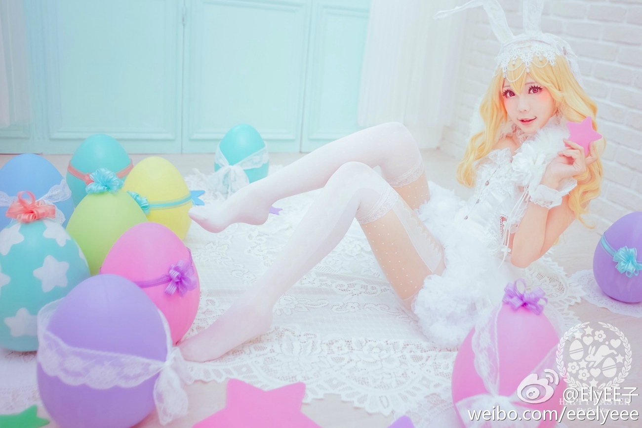 Ely_eee(ElyEE子) - 兔耳白礼服[9P] - 速更版-艺库