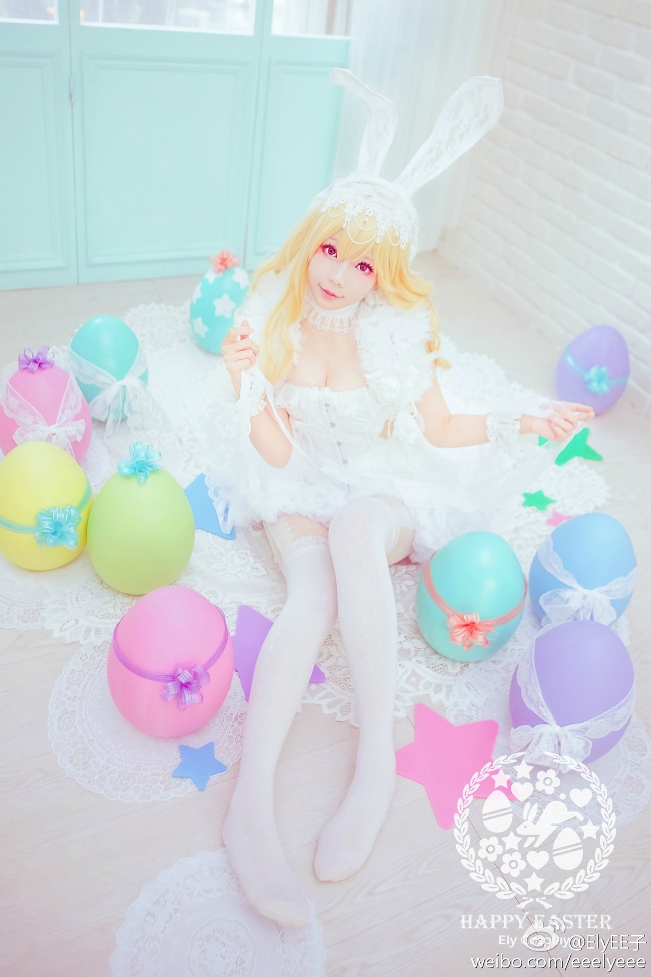图片[9]-Ely_eee(ElyEE子) – 兔耳白礼服[9P] – 速更版-美库