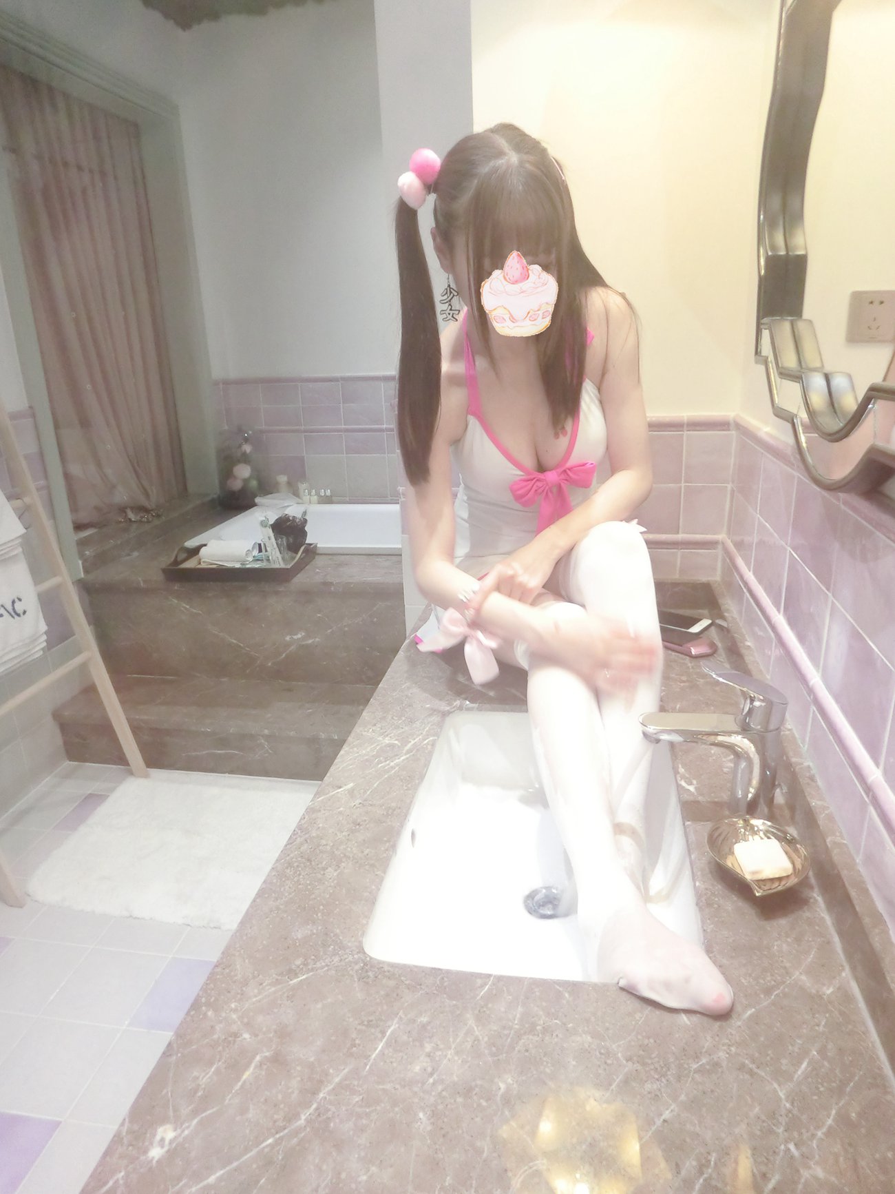 图片[8]-赛高酱-邻家女孩粉白死库水[52P] – 速更版-美库