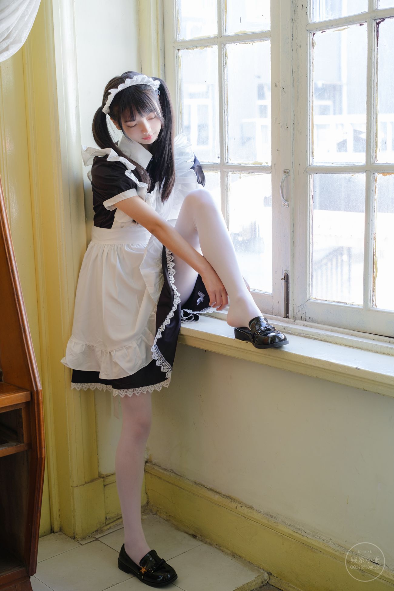 图片[21]-柴系小乖(稚乖画册) – 夜夜白丝女仆 [100P] – 速更版-美库