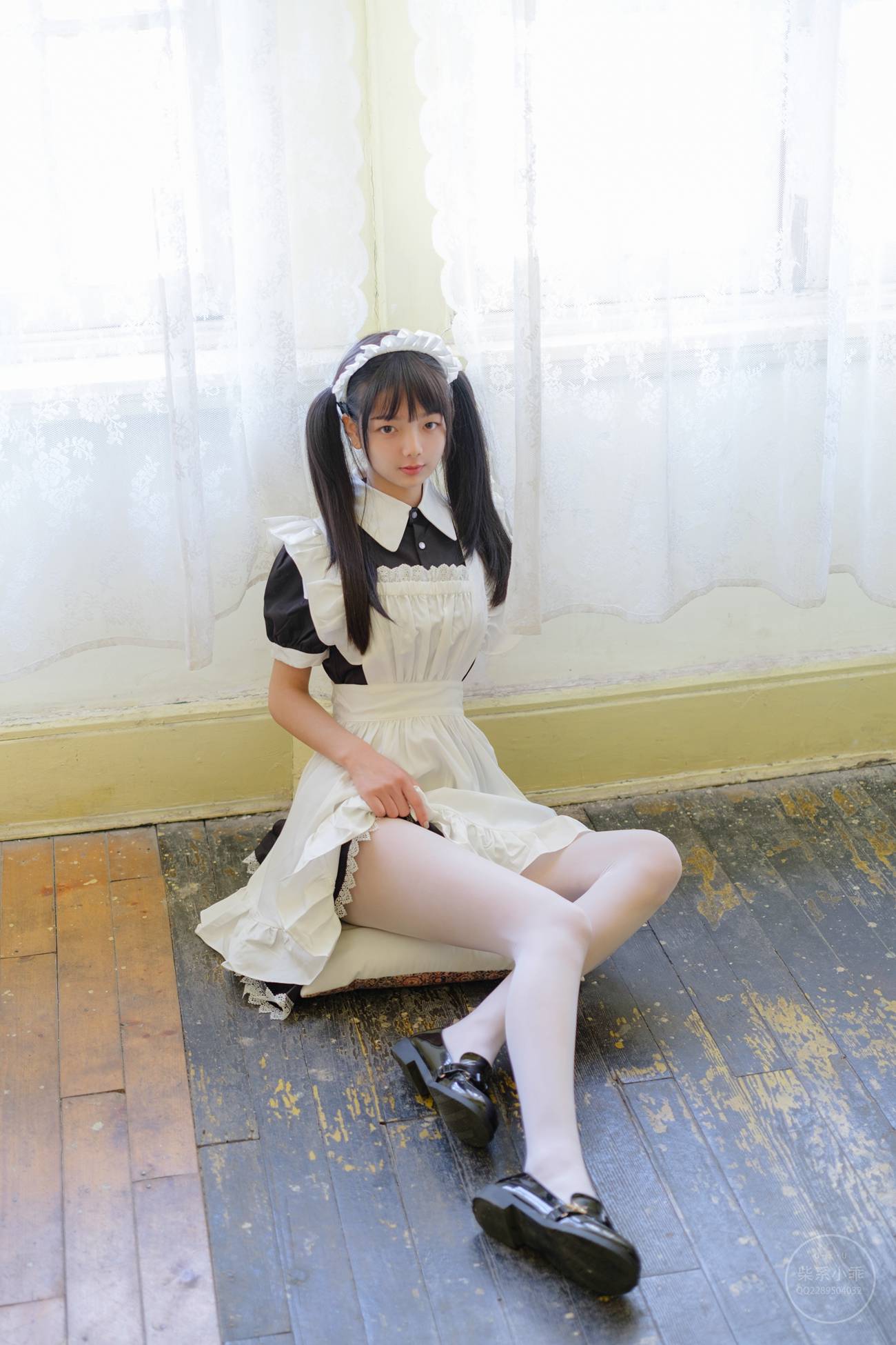 图片[24]-柴系小乖(稚乖画册) – 夜夜白丝女仆 [100P] – 速更版-美库