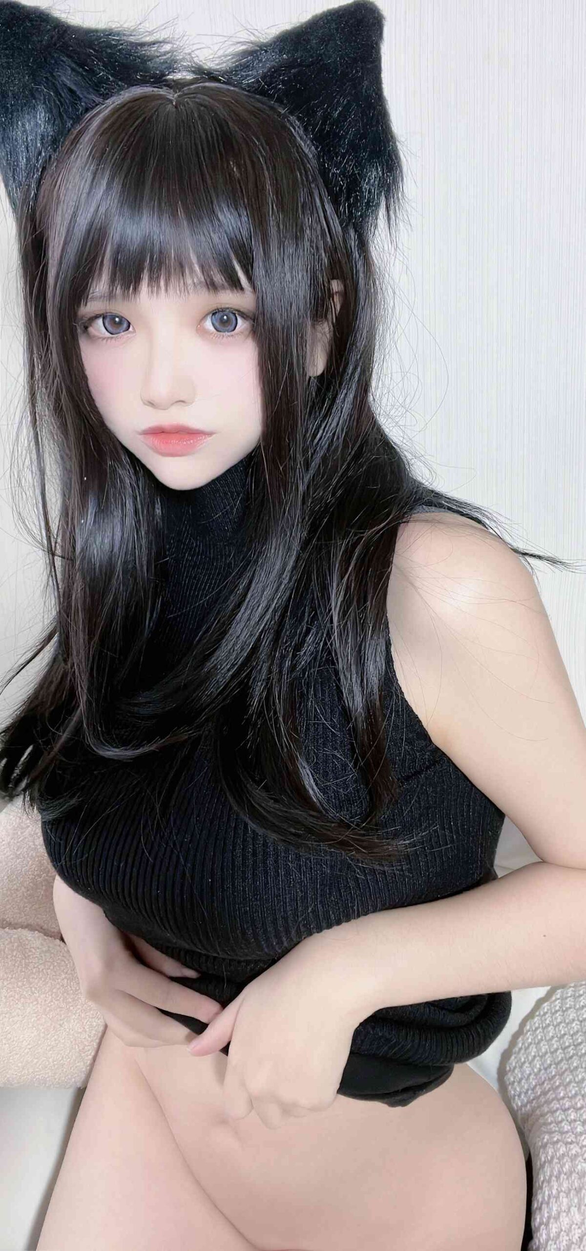 图片[12]-疯猫ss – 黑毛衣少女 [48P] – 速更版-美库