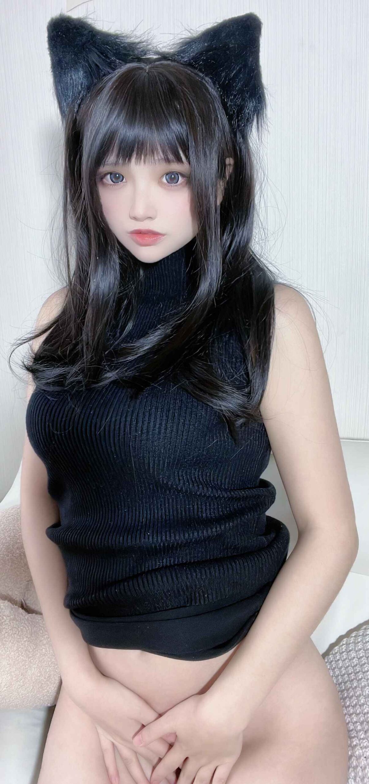 图片[13]-疯猫ss – 黑毛衣少女 [48P] – 速更版-美库