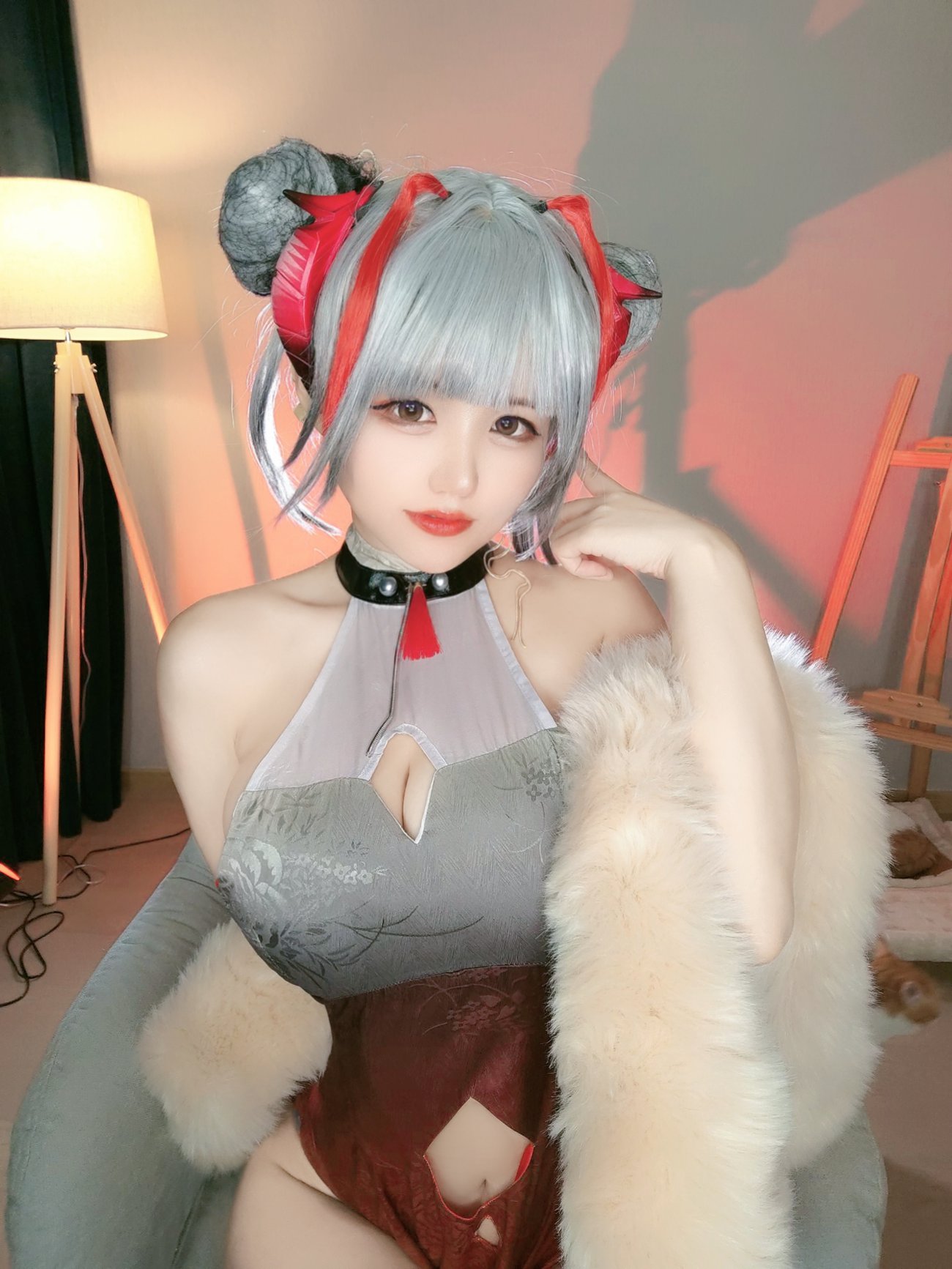 图片[7]-动漫博主小仓千代w – w旗袍 [33P] – 速更版-美库