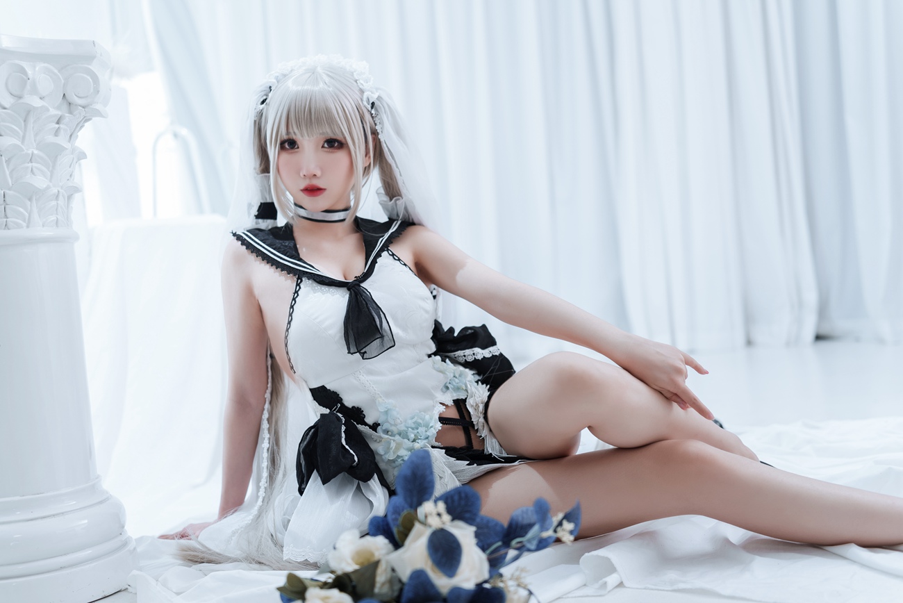 图片[9]-可爱人气Coser 面饼仙儿 – 可畏婚纱 [25P] – 速更版-美库