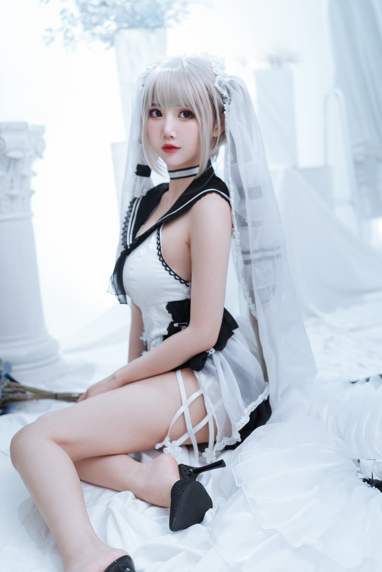 图片[10]-可爱人气Coser 面饼仙儿 – 可畏婚纱 [25P] – 速更版-美库